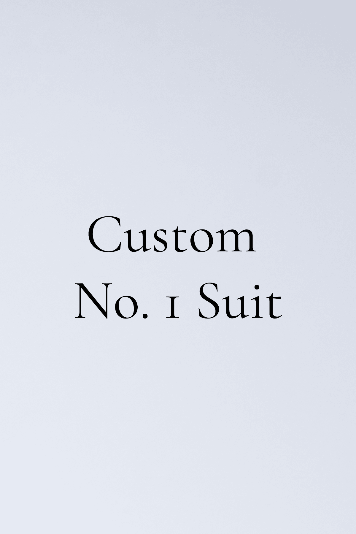Custom No. 1 Suit - Shepherd’s