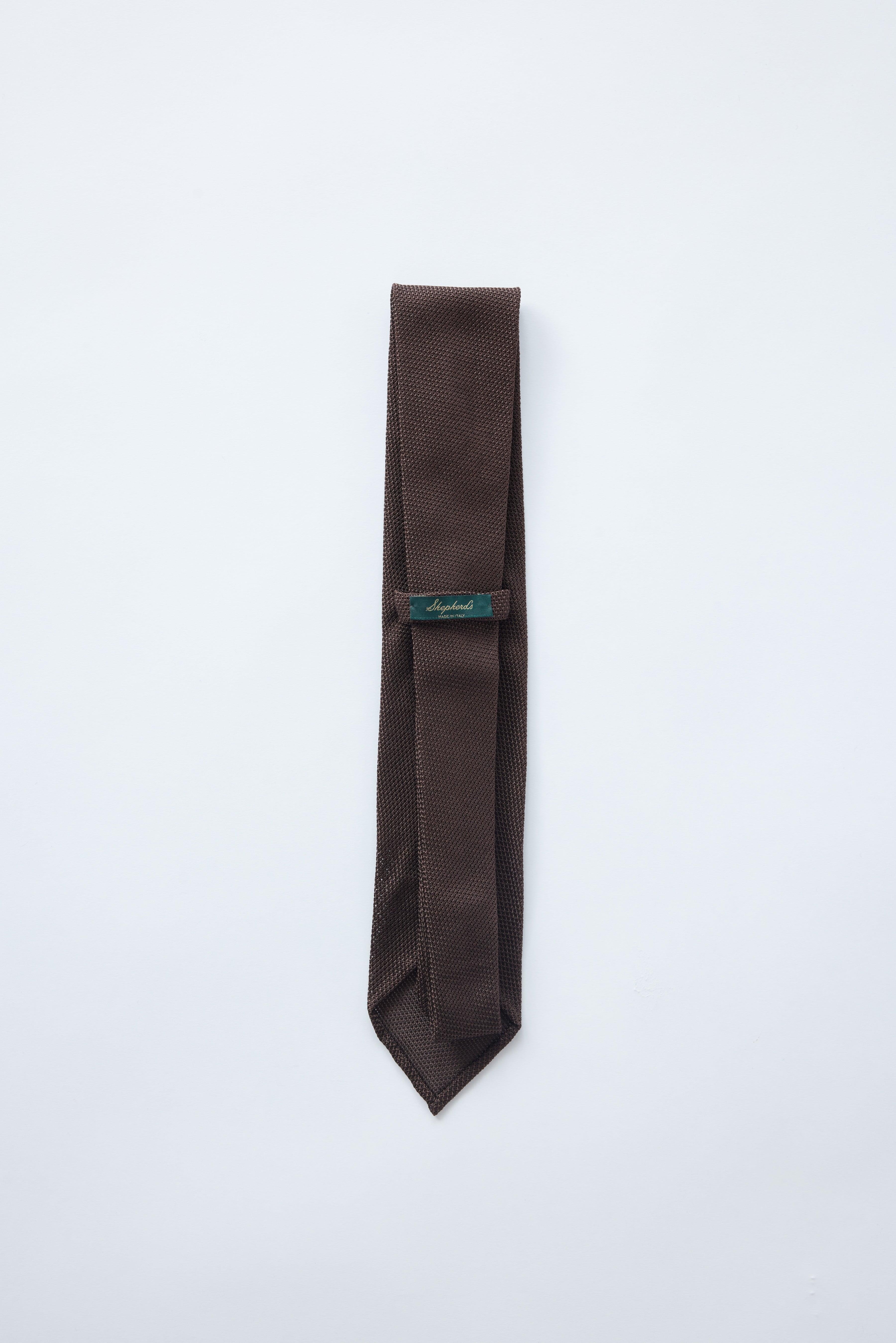 Elk Brown Grenadine Tie - Shepherd’s