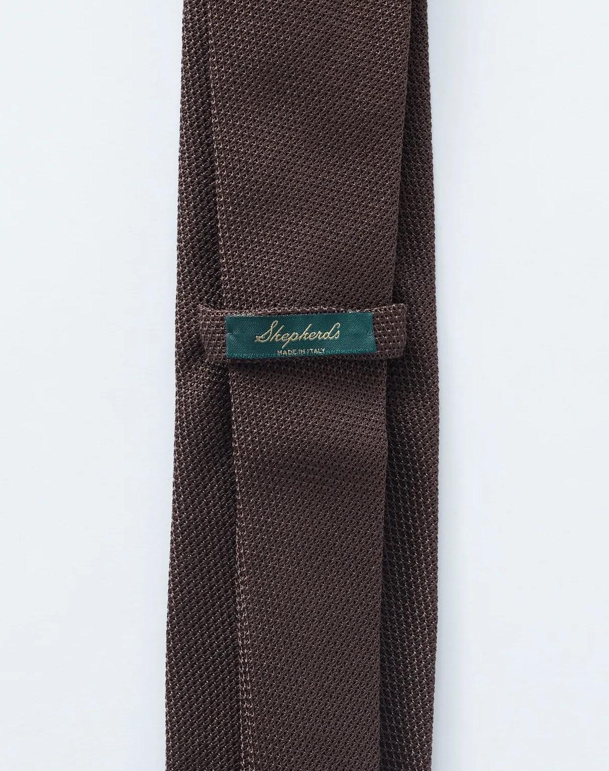 Elk Brown Grenadine Tie - Shepherd’s
