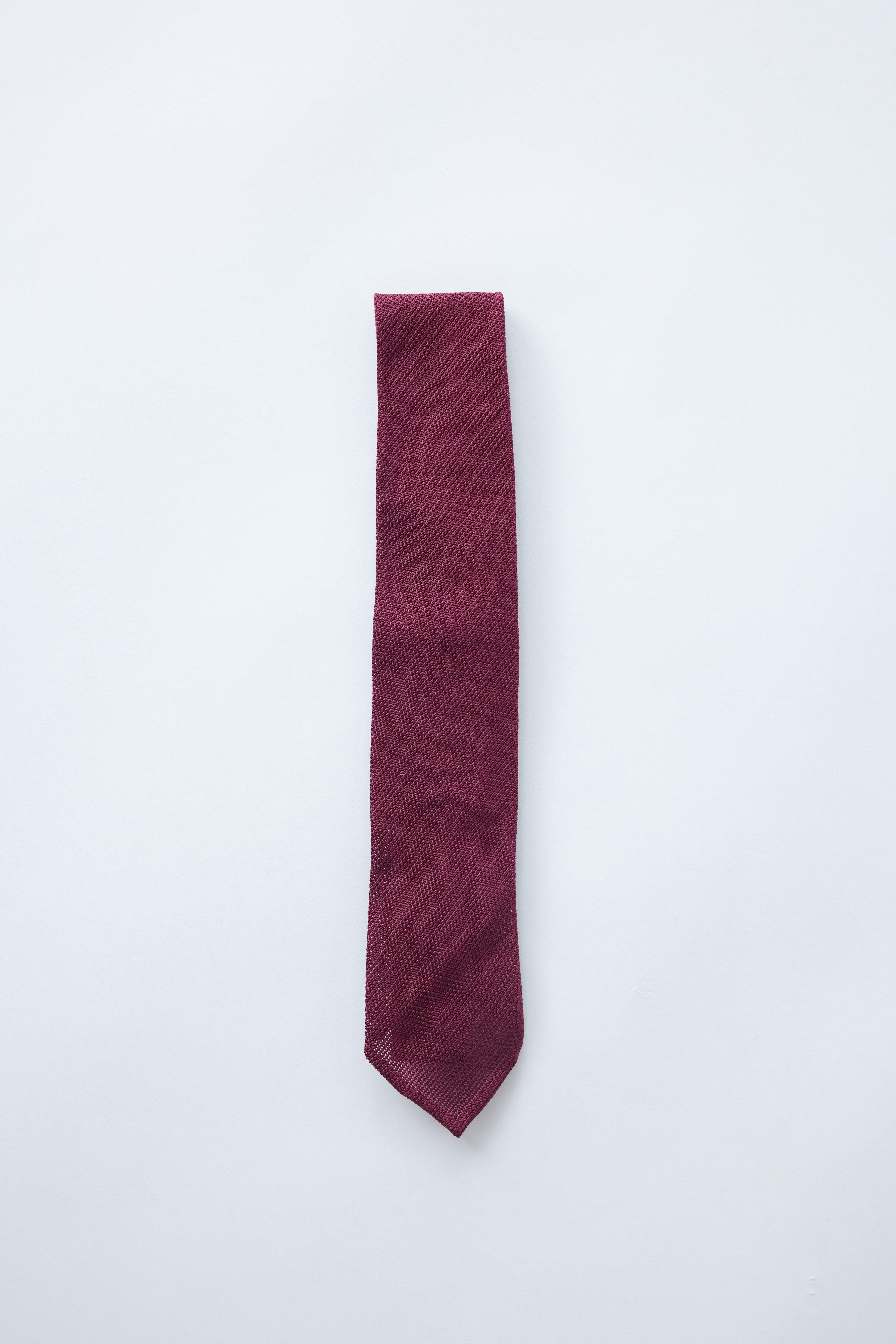 Maroon Grenadine Tie - Shepherd’s
