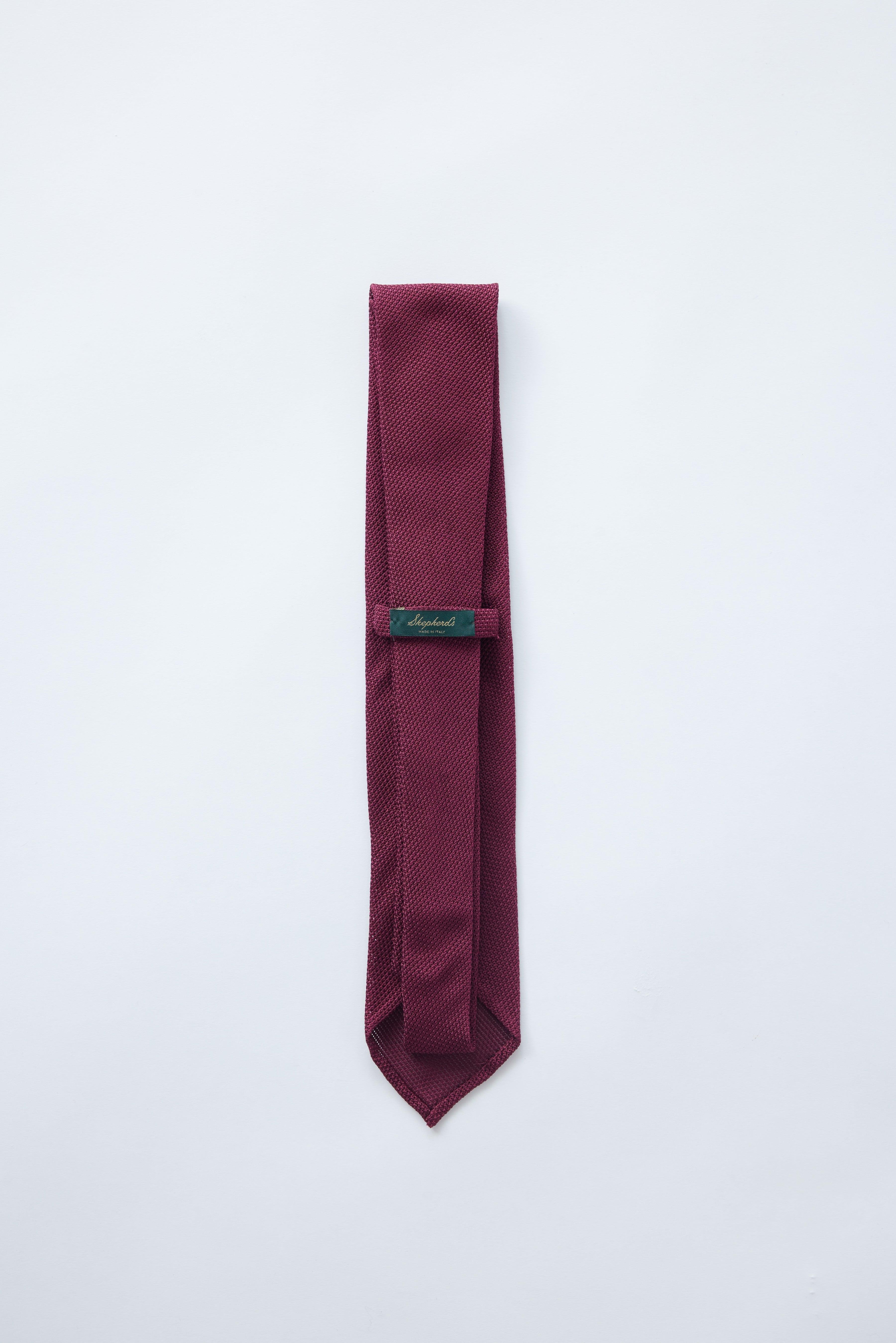 Maroon Grenadine Tie - Shepherd’s