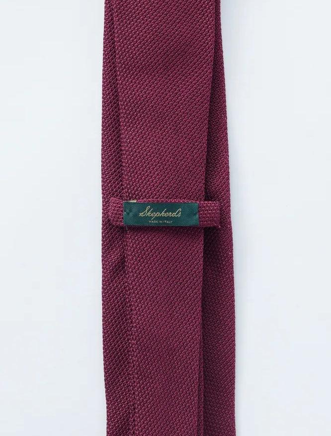 Maroon Grenadine Tie - Shepherd’s