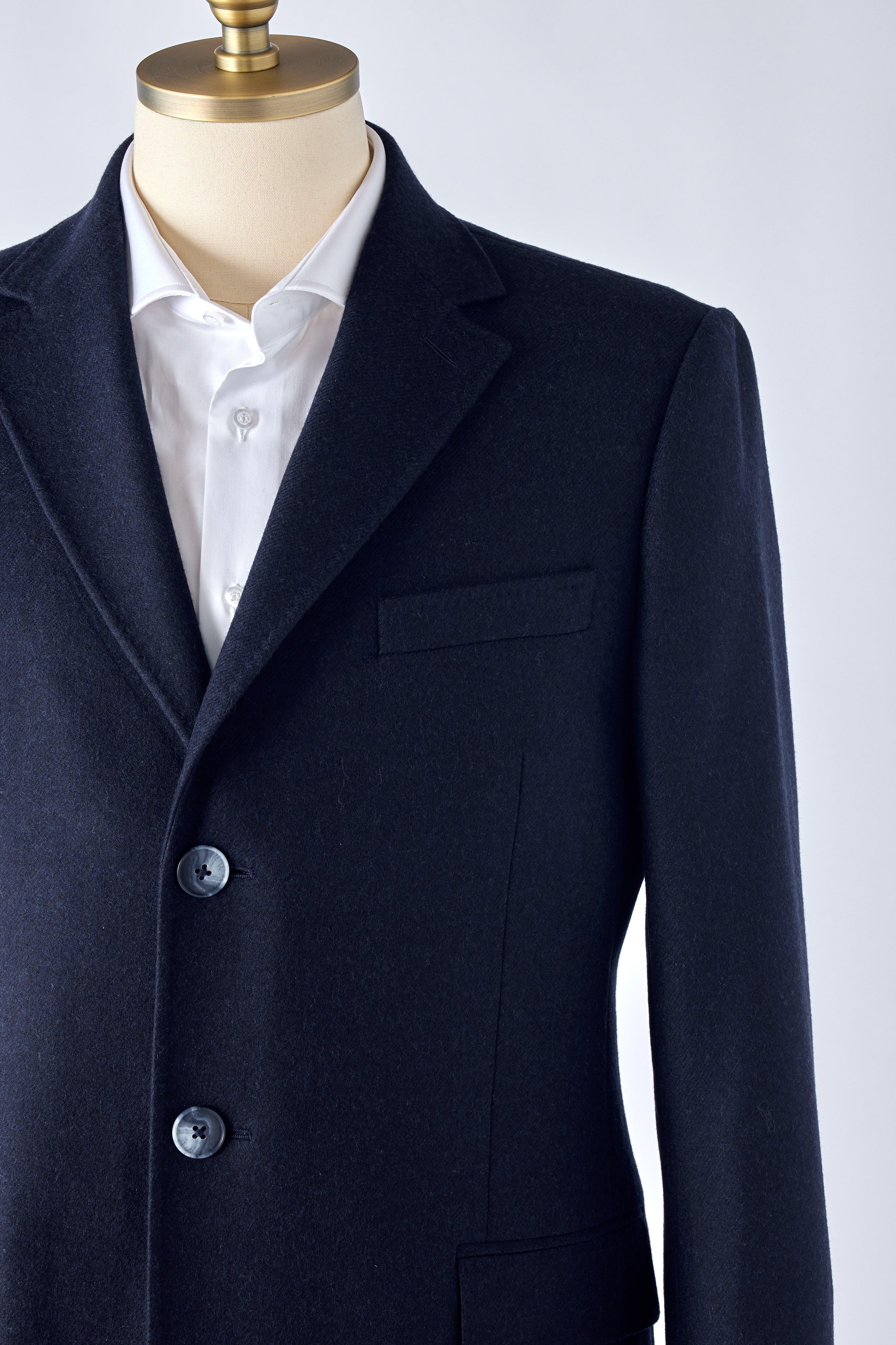 Navy Wool Overcoat - Shepherd’s
