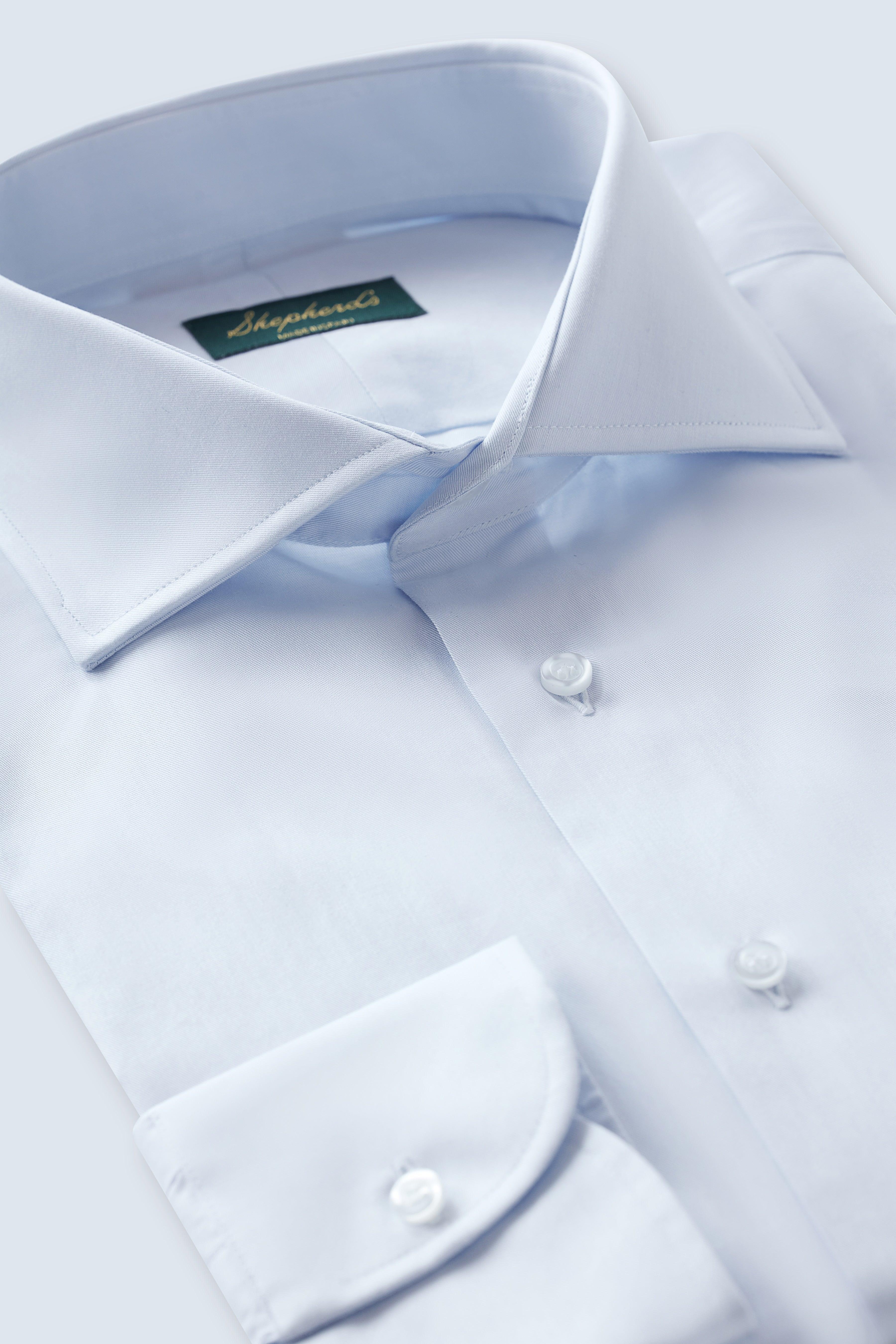 No. 1 Blue Poplin Shirt - Shepherd’s