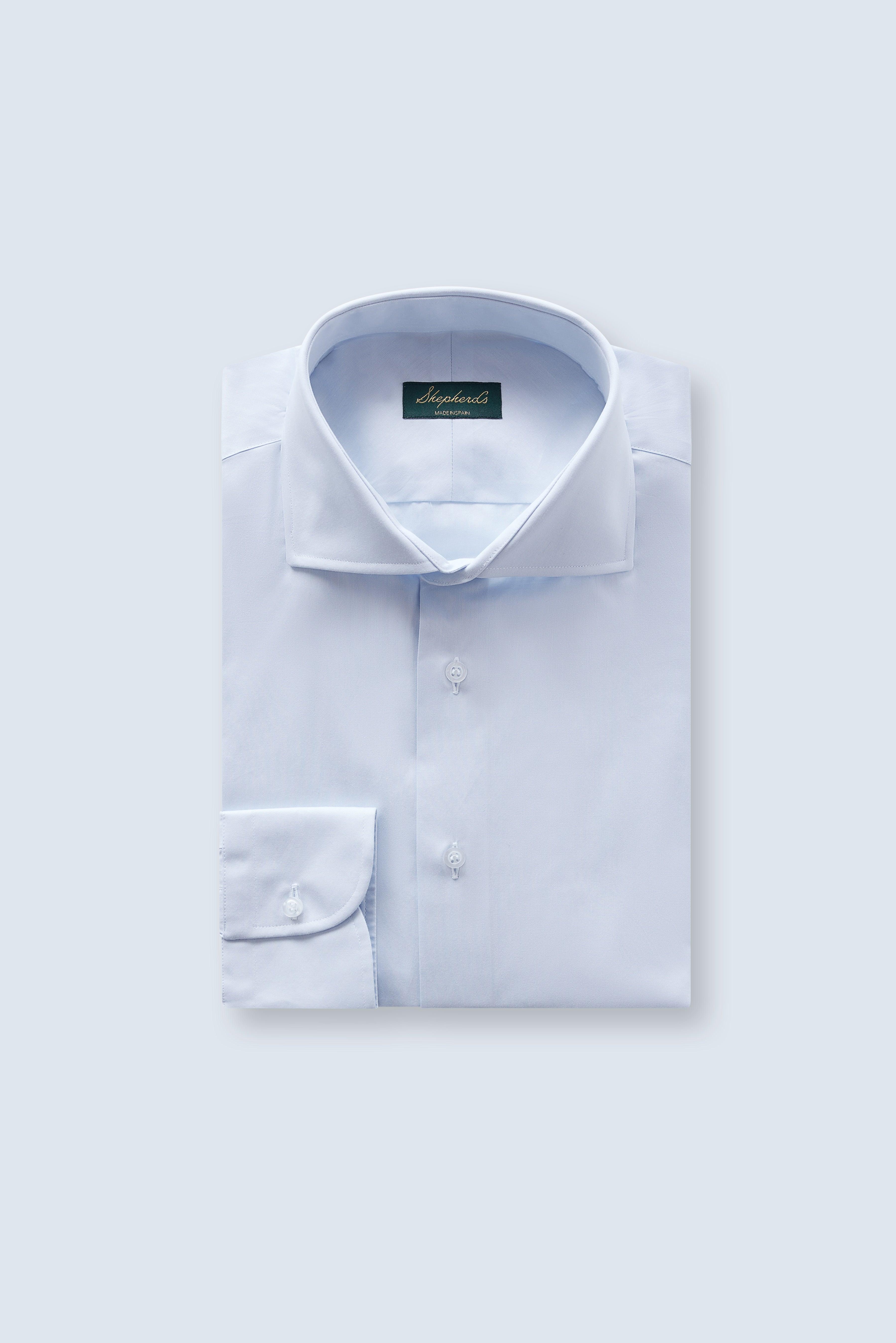 No. 1 Blue Poplin Shirt - Shepherd’s