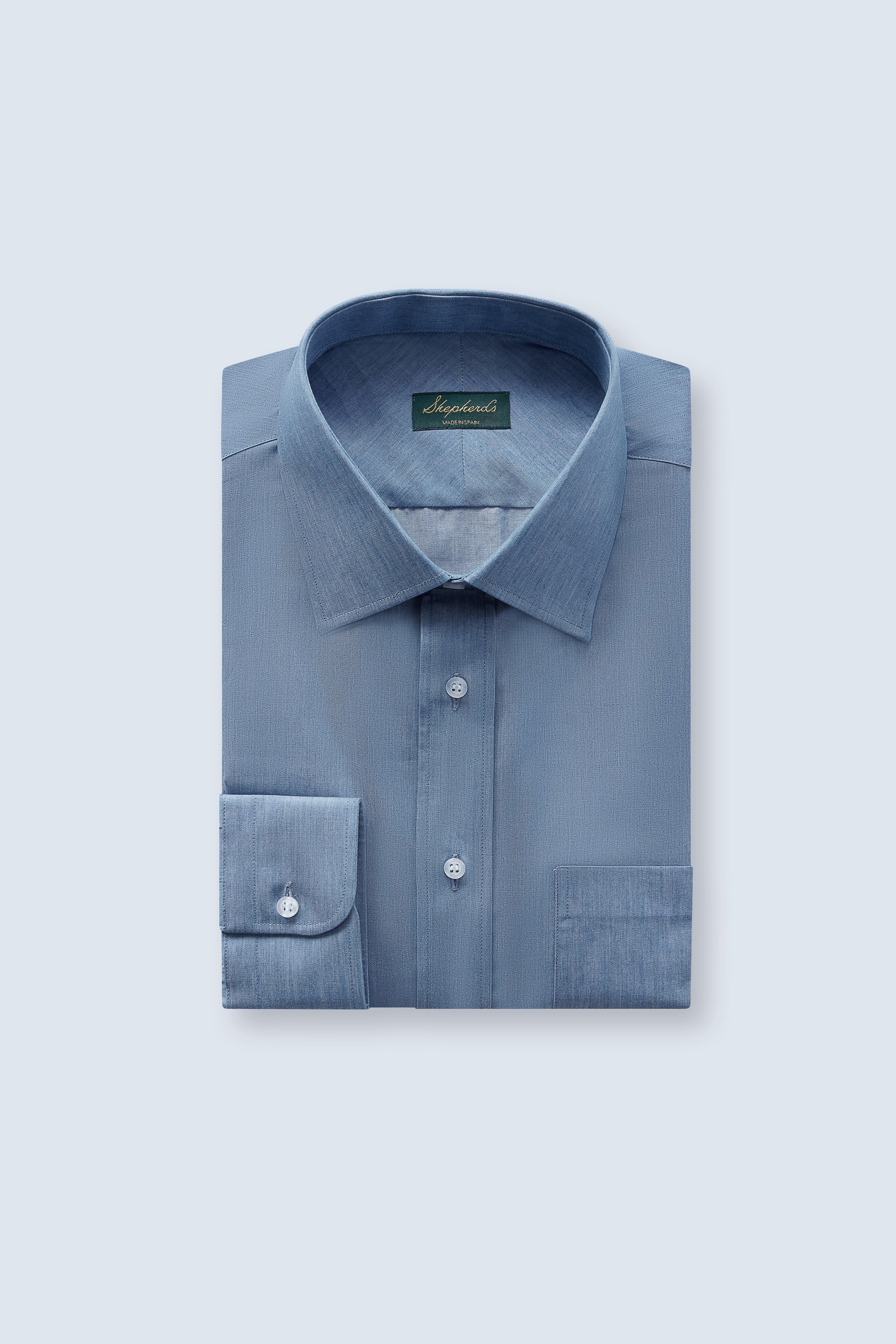denim dress shirts Kimes Ranch Men's Grimes Shirt Small Grey Denim main image 1
