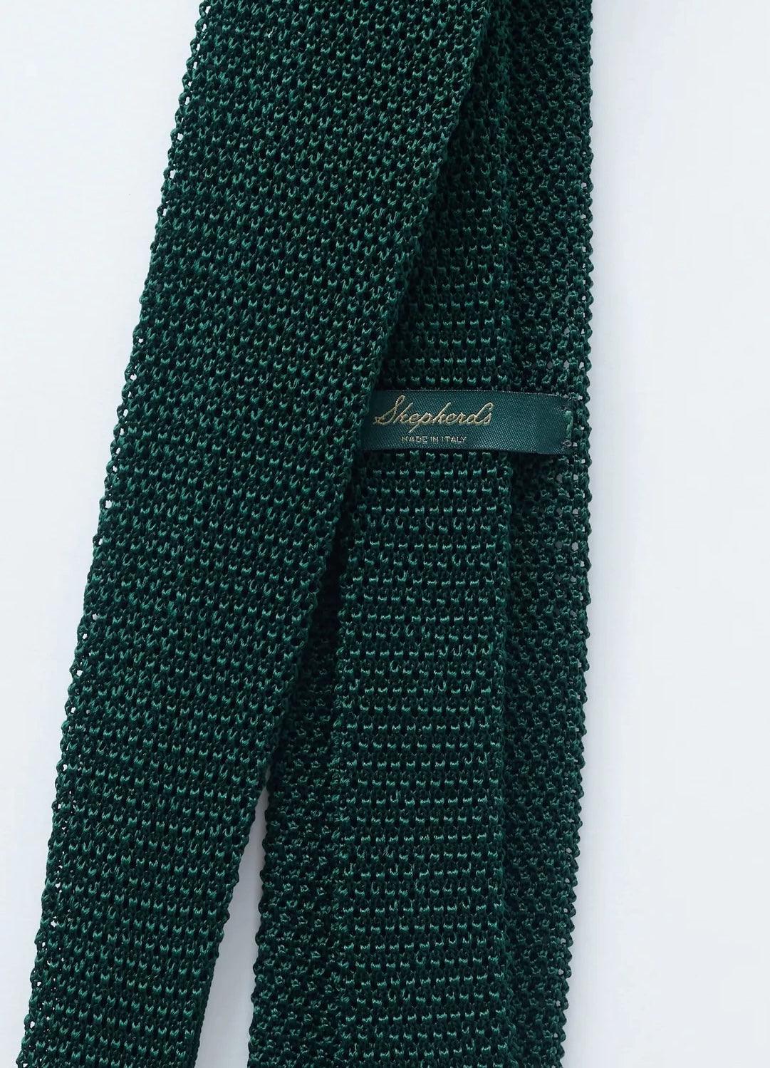 Green Knit Tie - Shepherd’s