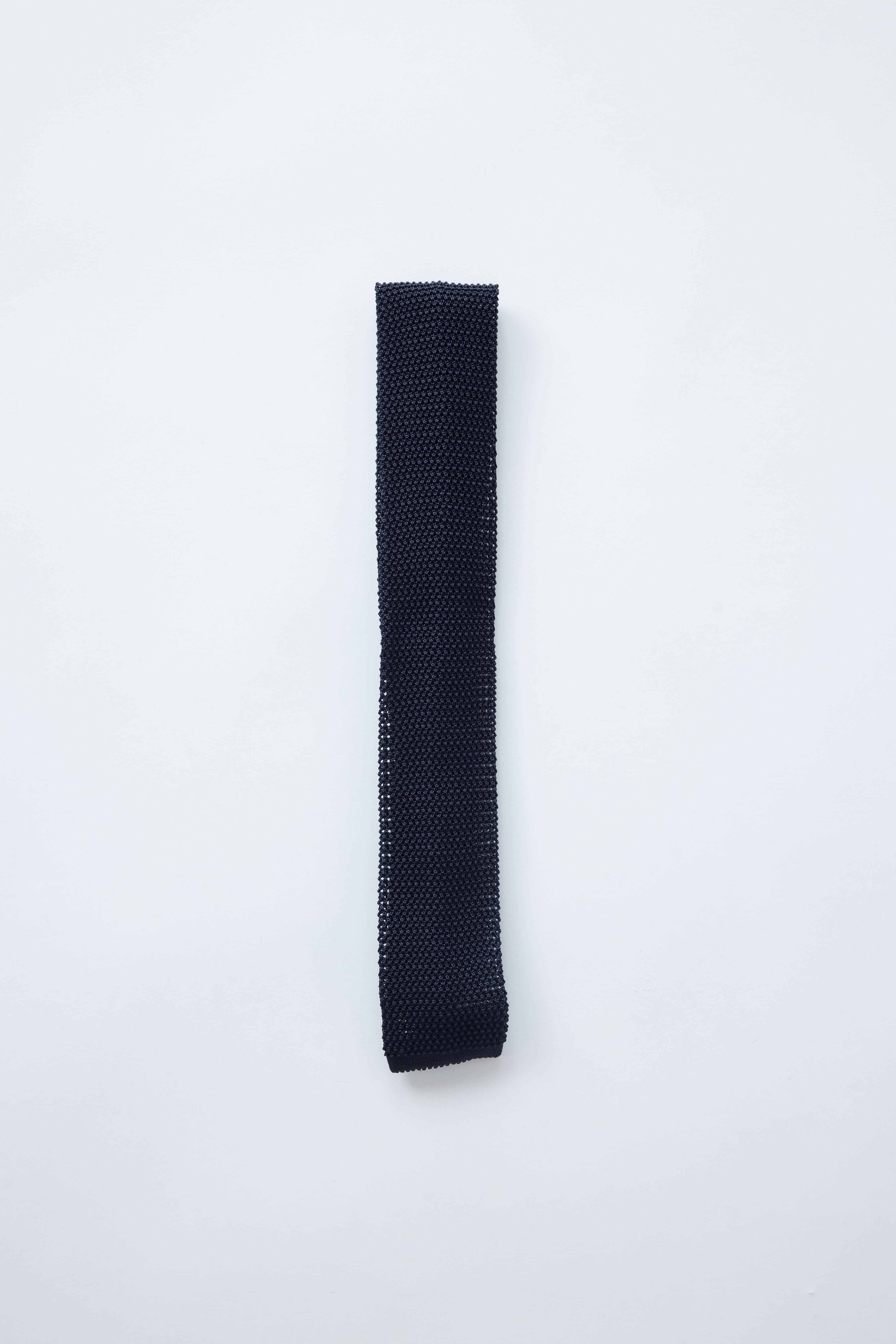 Navy Knit Tie - Shepherd’s