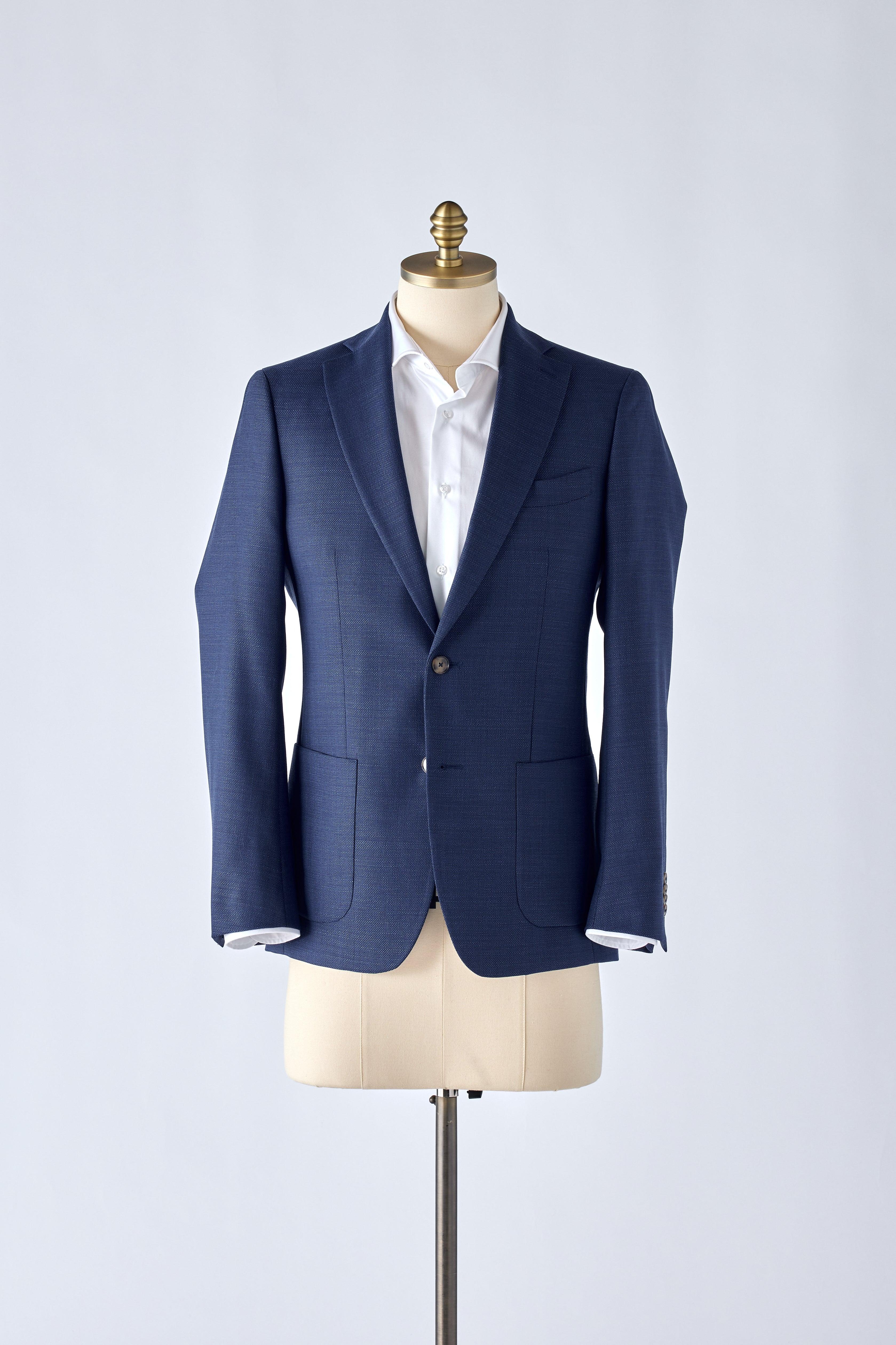 No. 1 Blue Hopsack Jacket - Shepherd’s