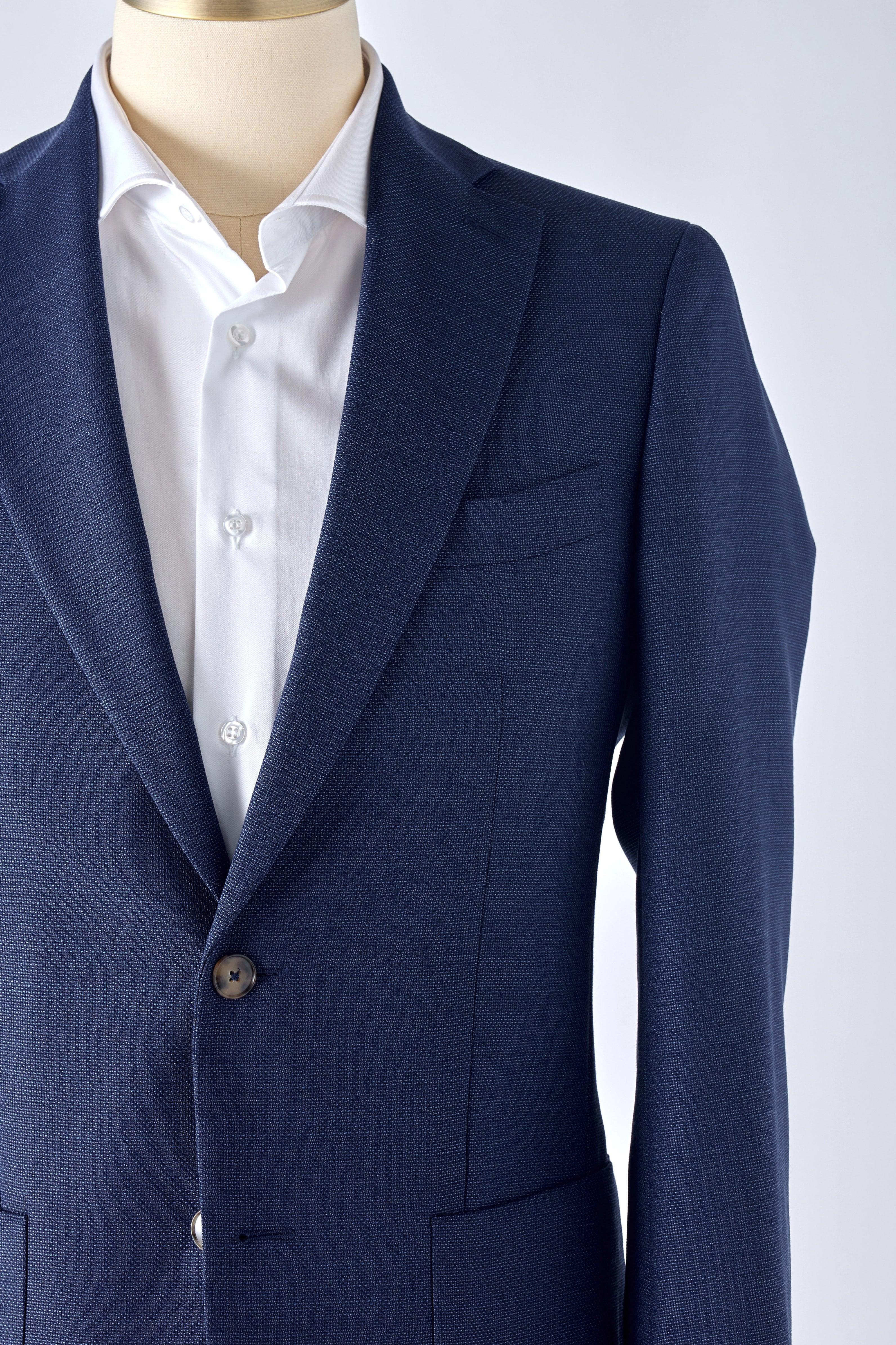 No. 1 Blue Hopsack Jacket - Shepherd’s