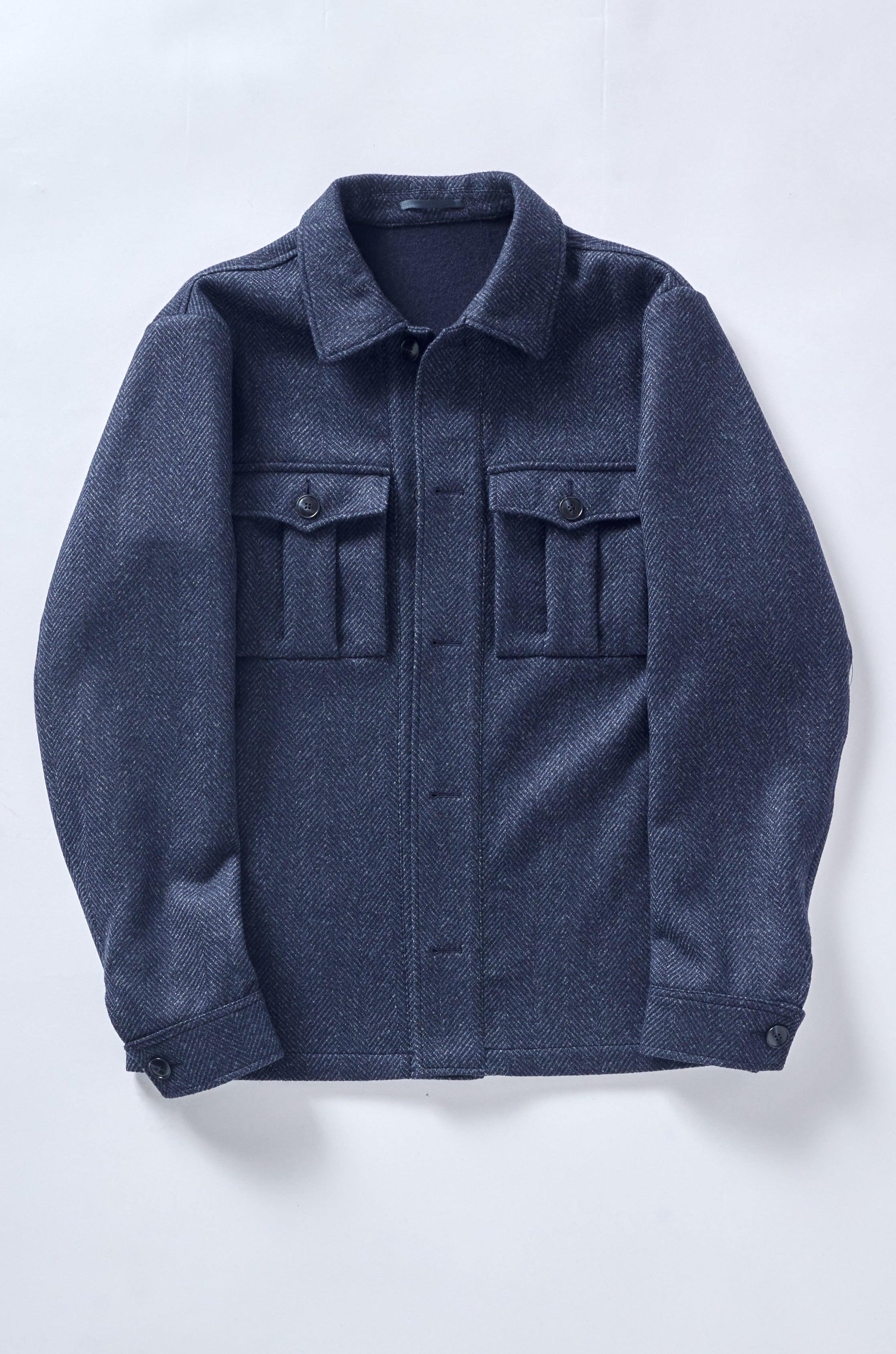Signature Blue Loro Piana Blanket Shirt - Shepherd’s