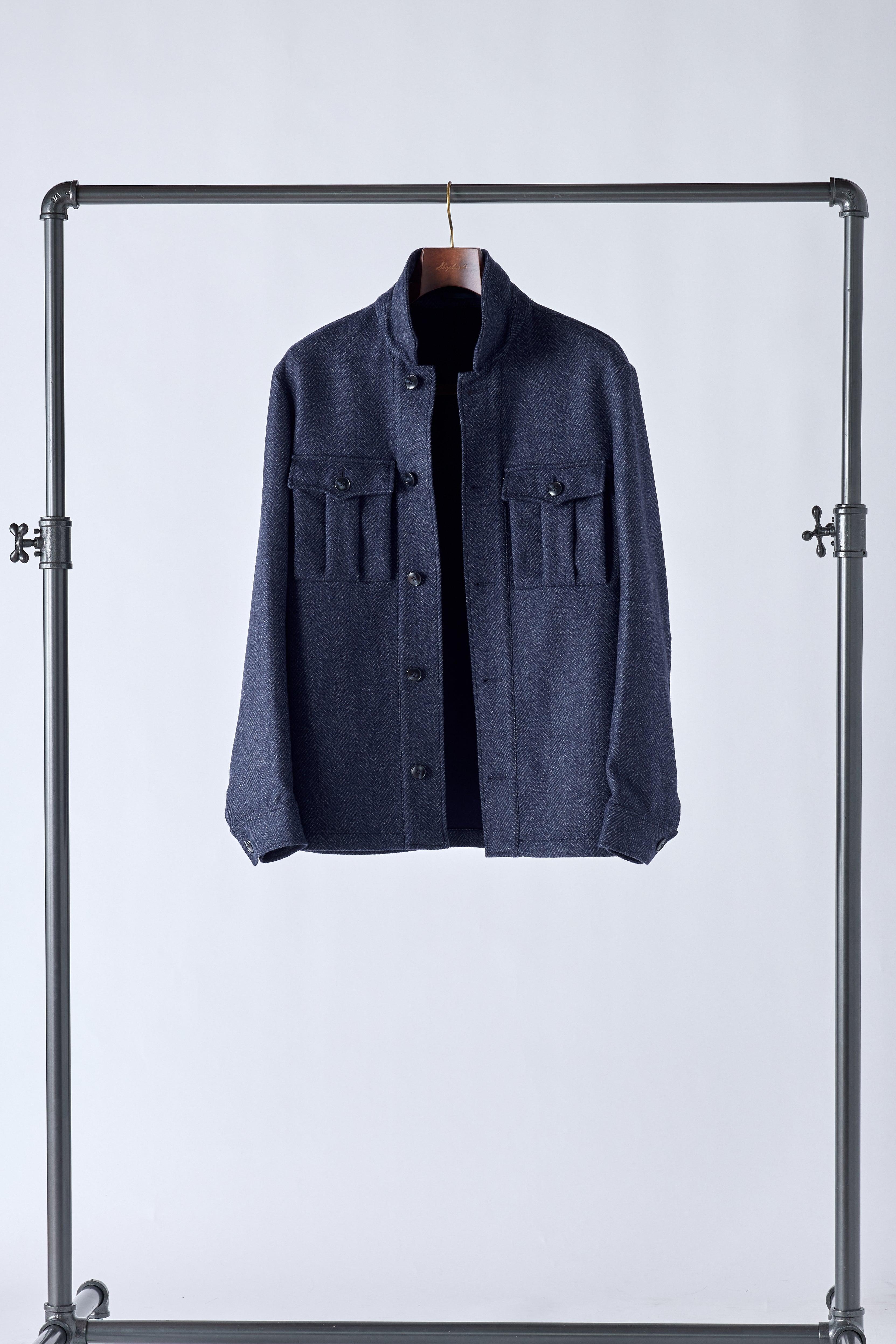 Signature Blue Loro Piana Blanket Shirt - Shepherd’s