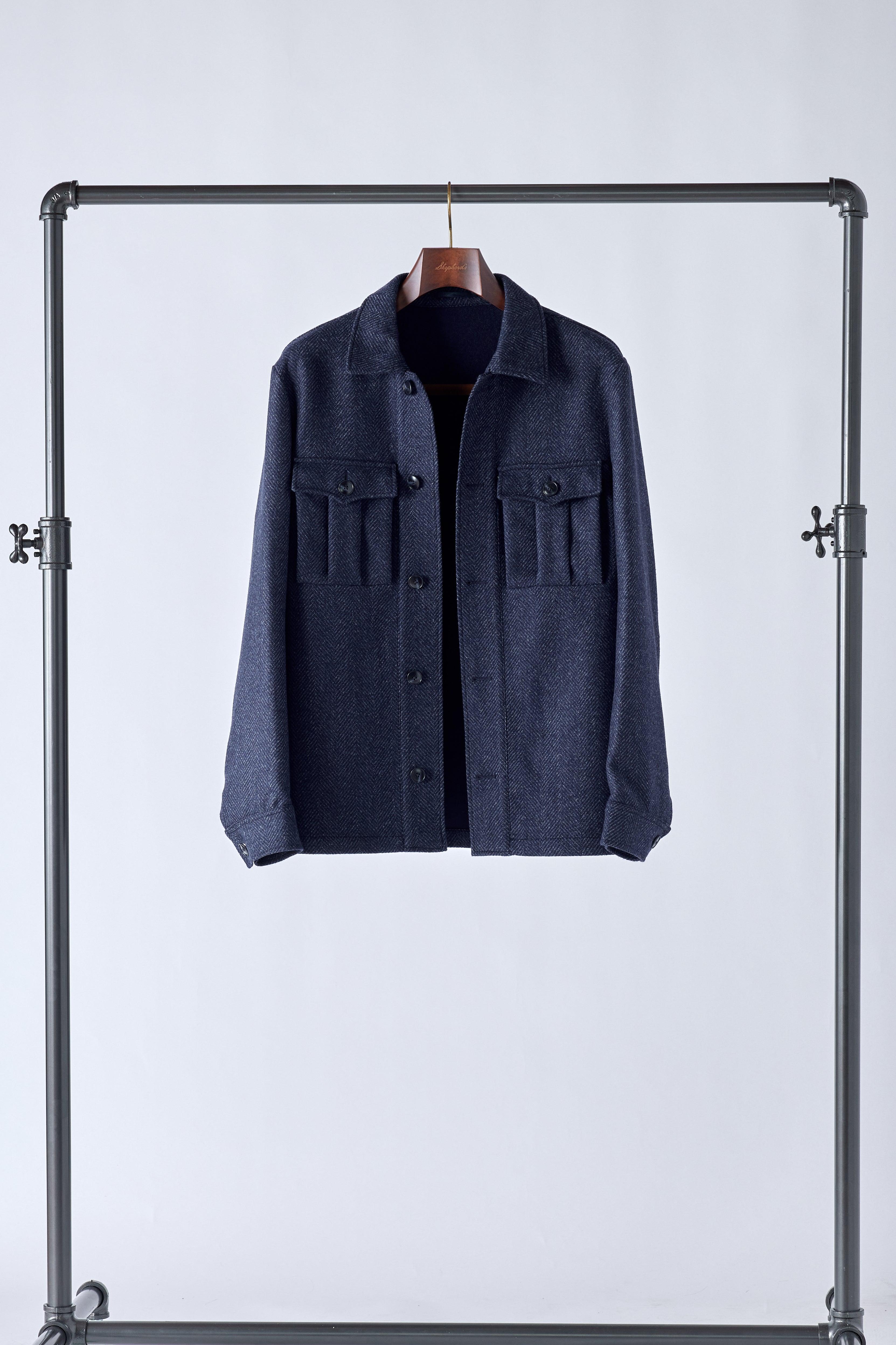 Signature Blue Loro Piana Blanket Shirt - Shepherd’s