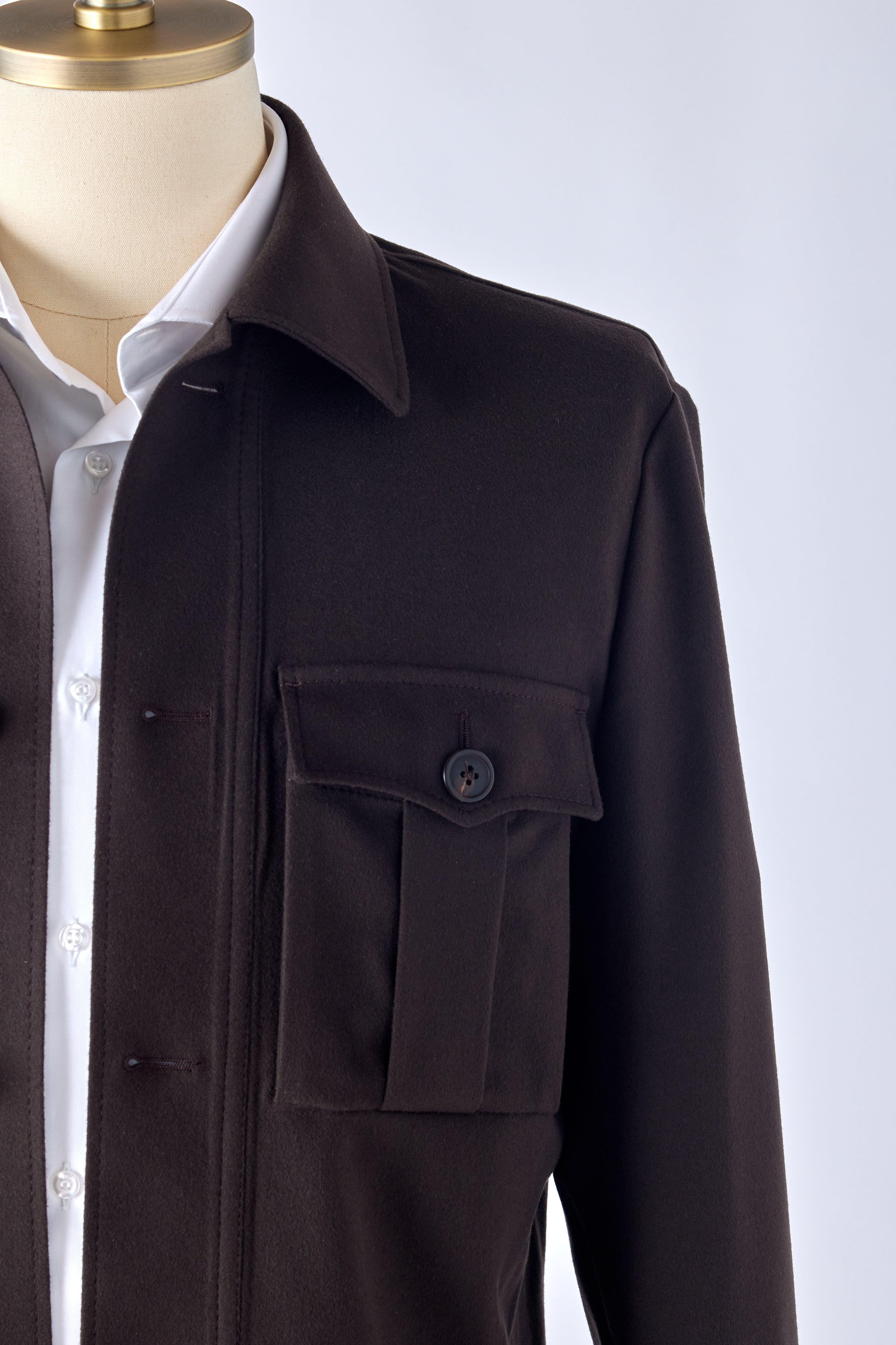 Signature Brown Loro Piana Overshirt - Shepherd’s