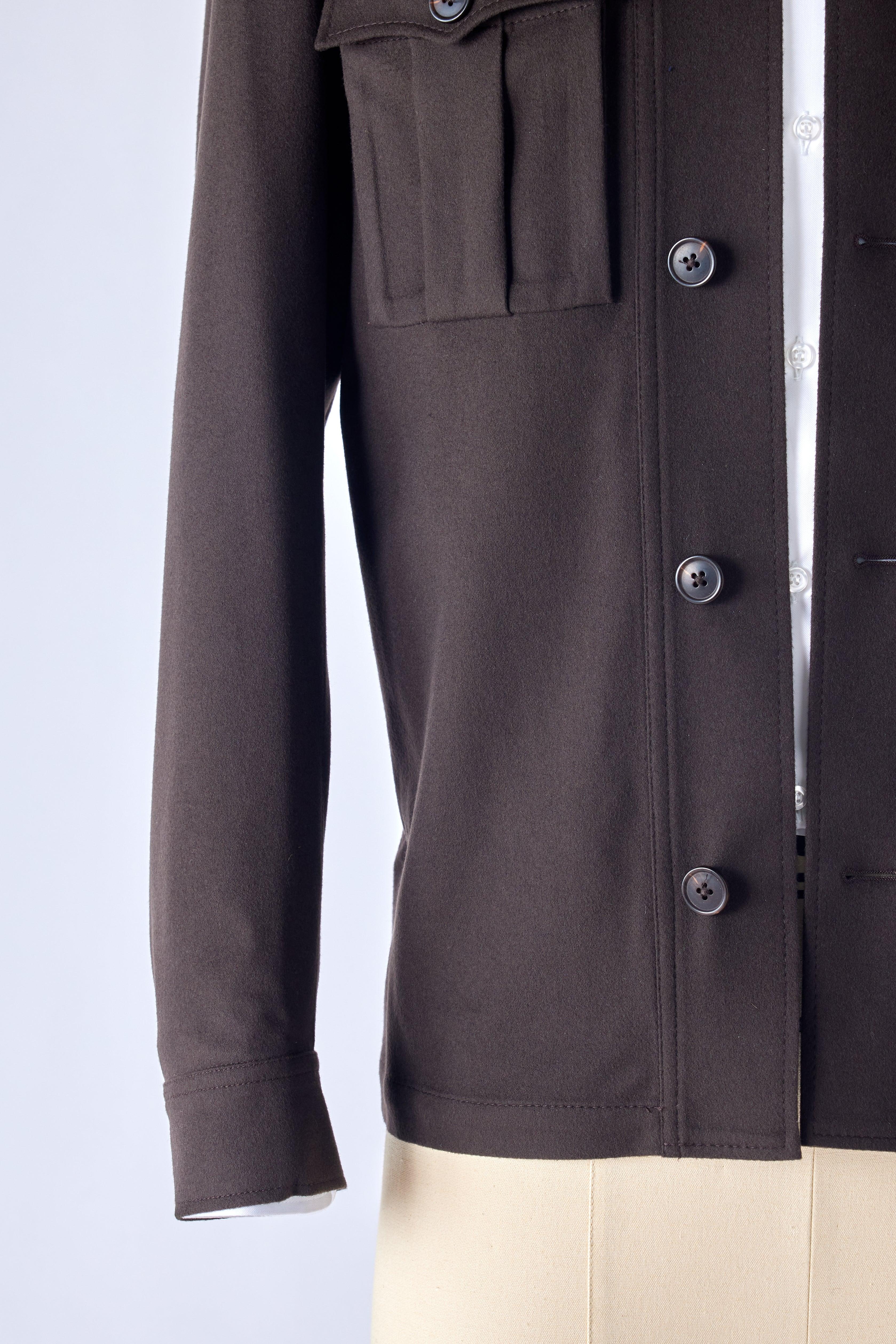 Signature Brown Loro Piana Overshirt - Shepherd’s