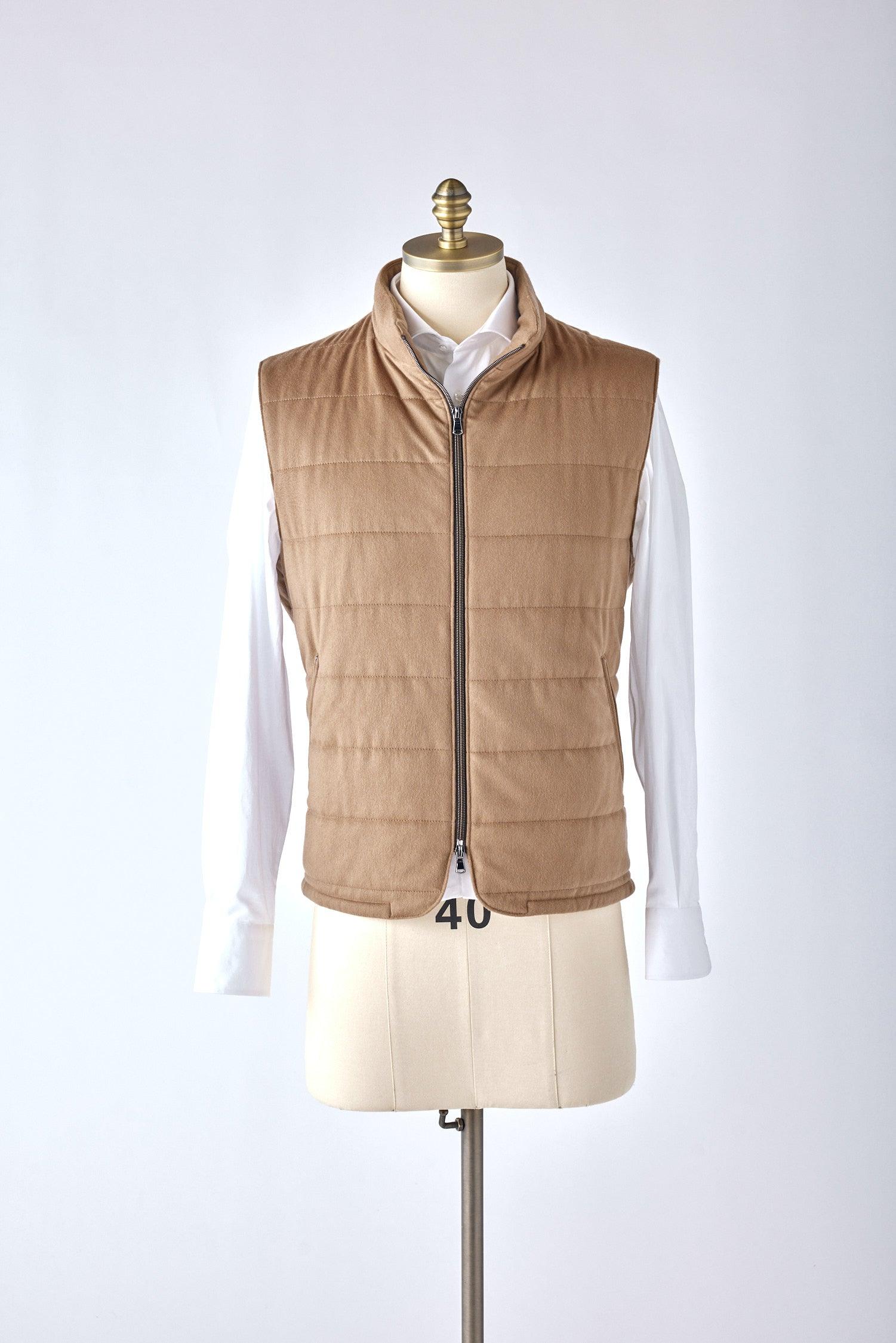 Signature Camel Cashmere Vest - Shepherd’s