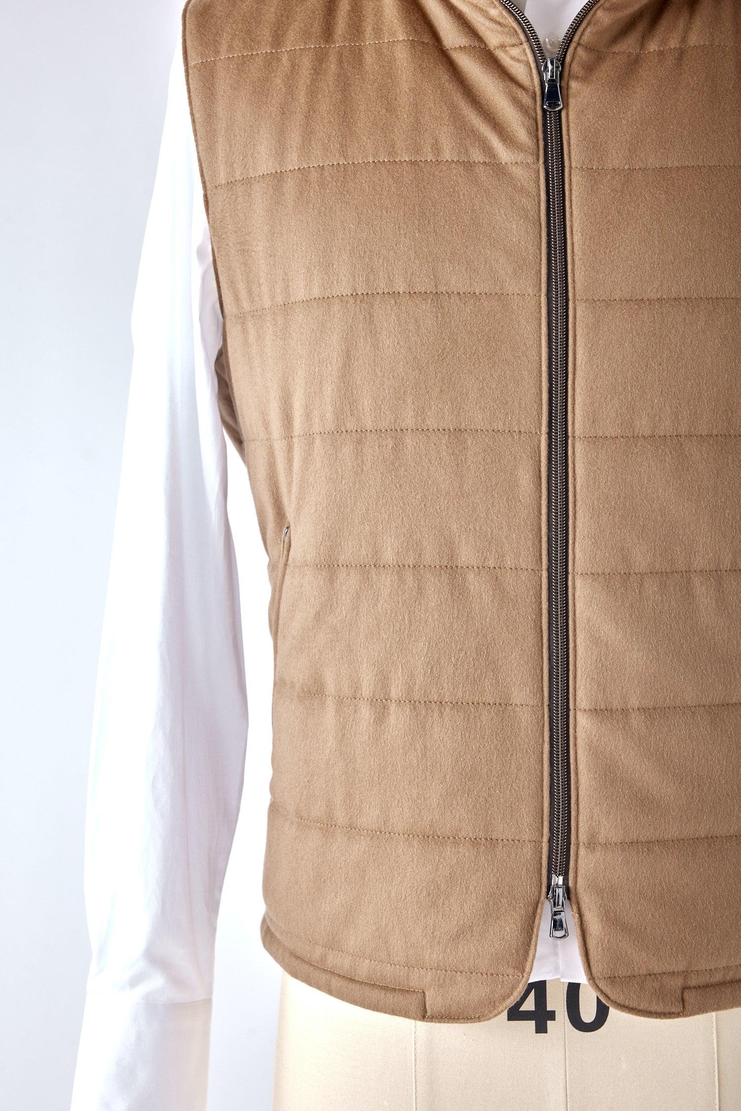Signature Camel Cashmere Vest - Shepherd’s