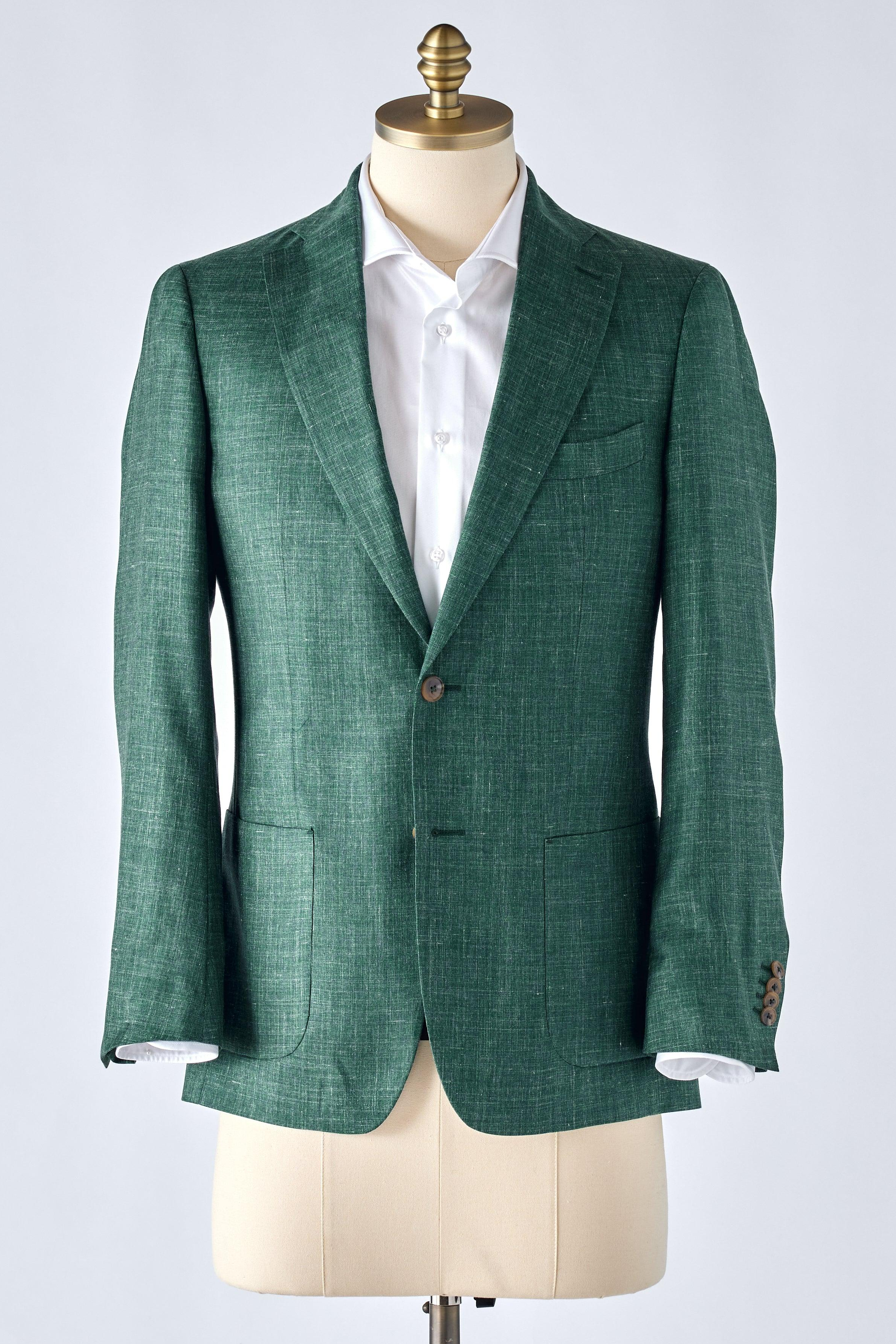 Olive Wool-Silk Jacket