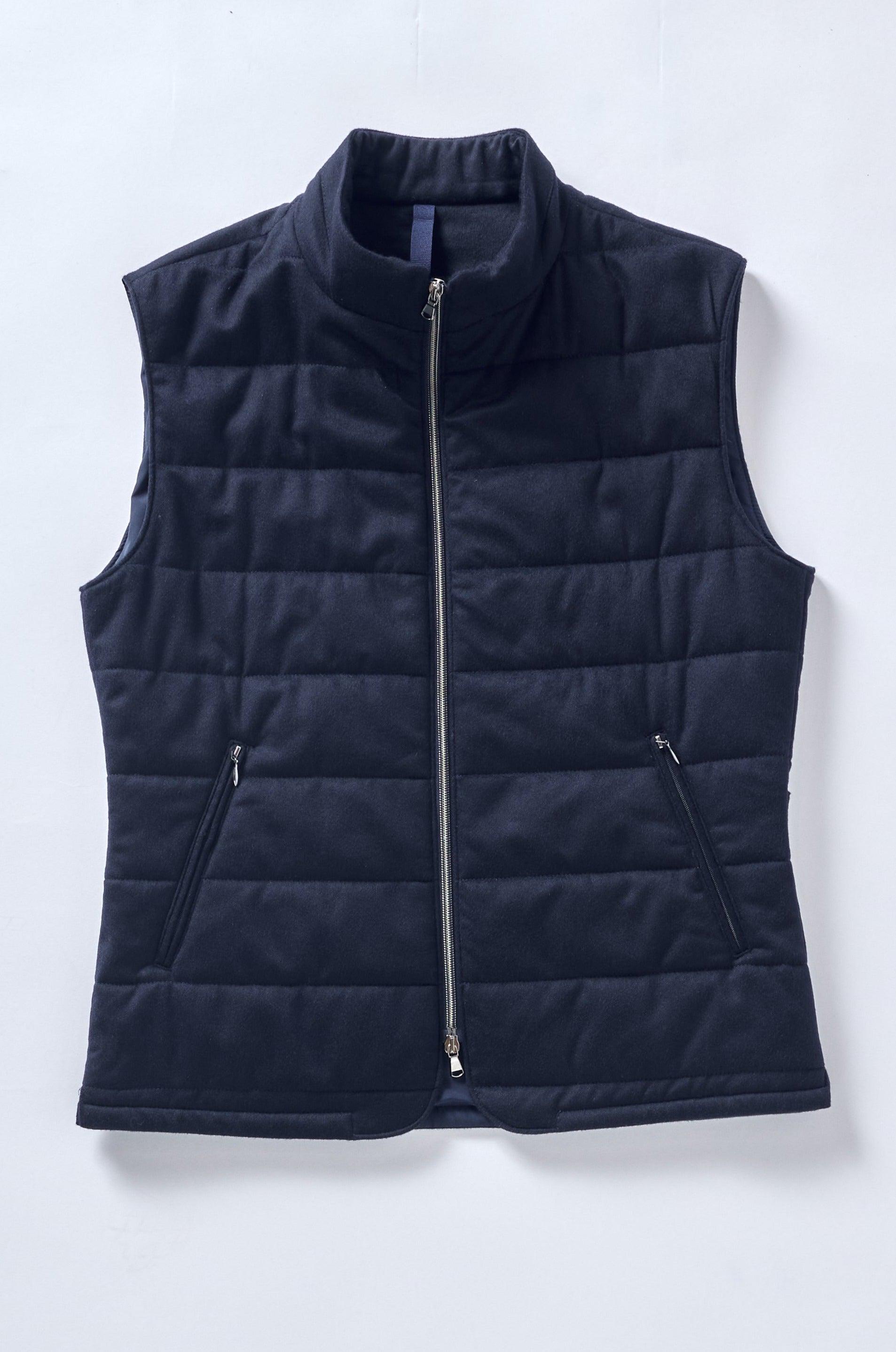 Signature Navy Cashmere Vest - Shepherd’s