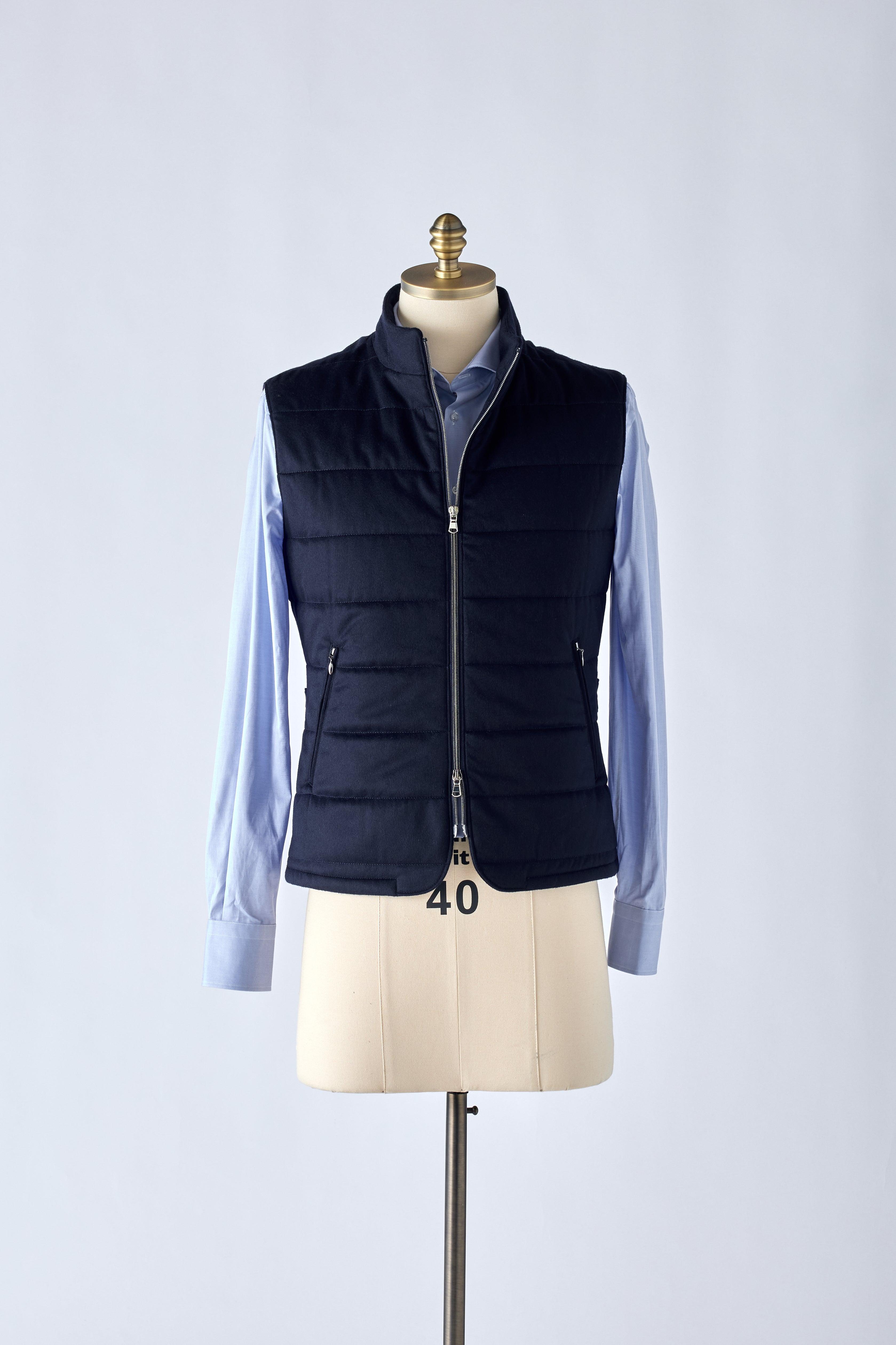 Signature Navy Cashmere Vest - Shepherd’s