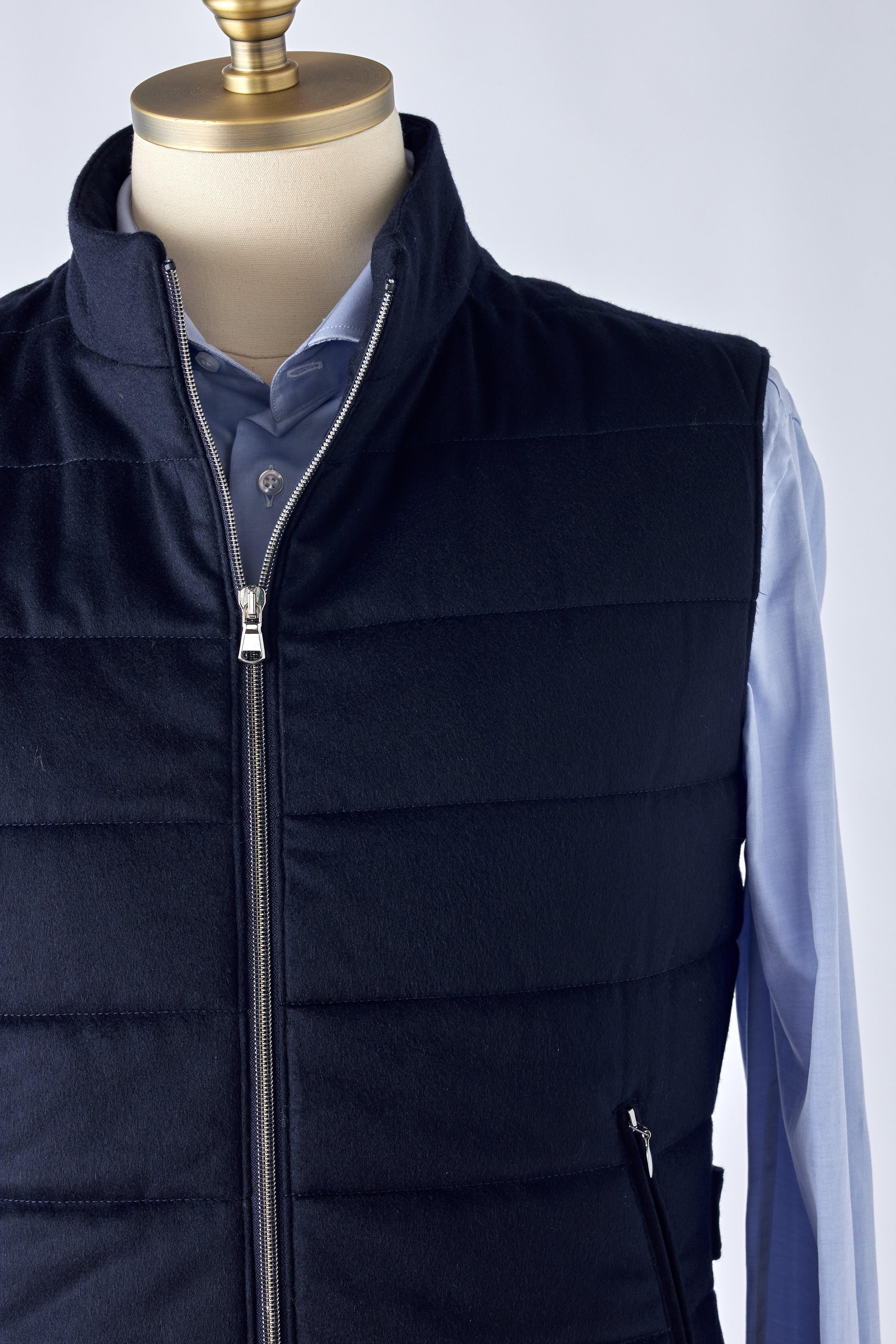 Signature Navy Cashmere Vest - Shepherd’s