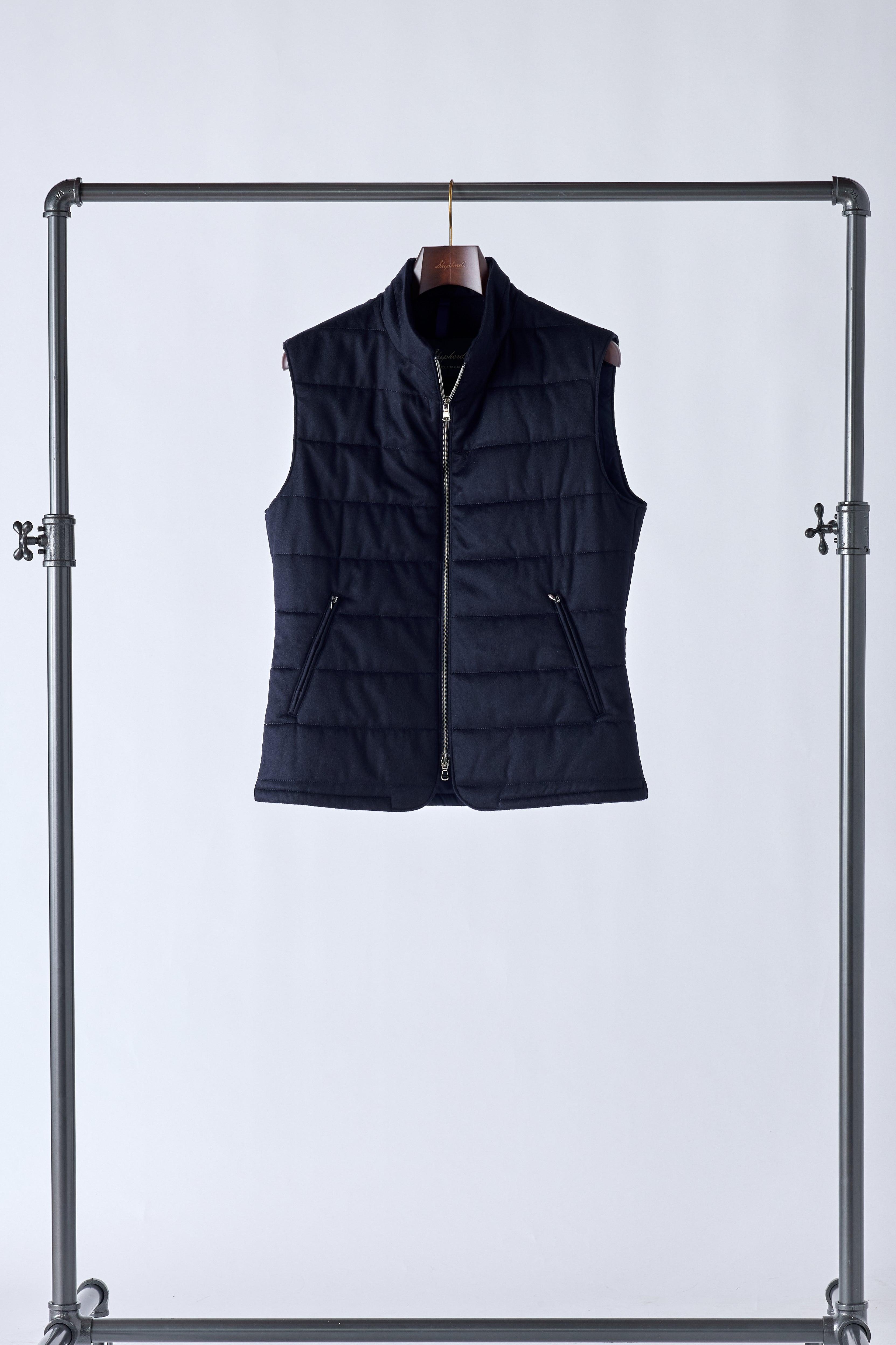 Signature Navy Cashmere Vest - Shepherd’s