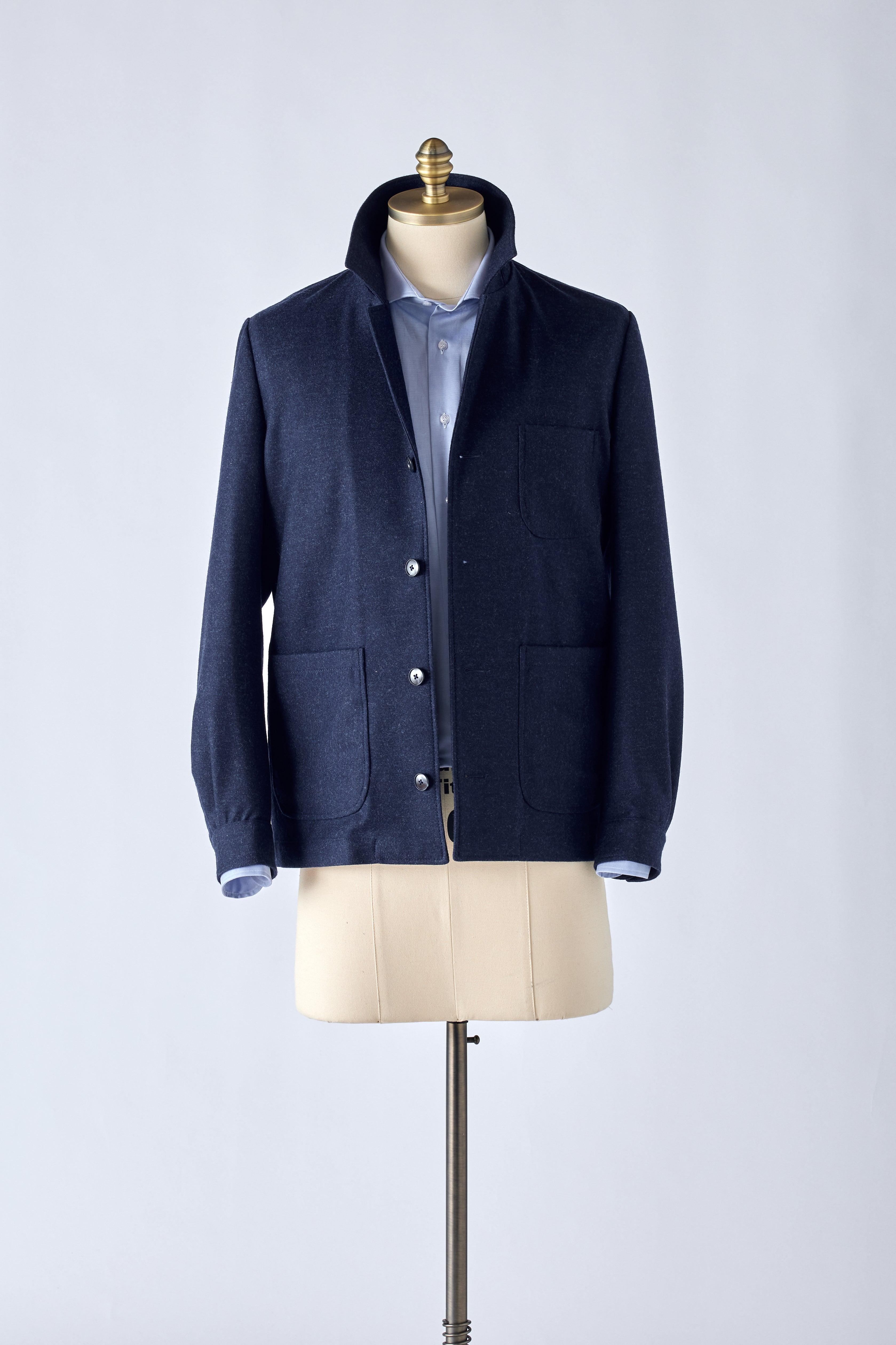 The Navy Flannel Work Jacket - Shepherd’s