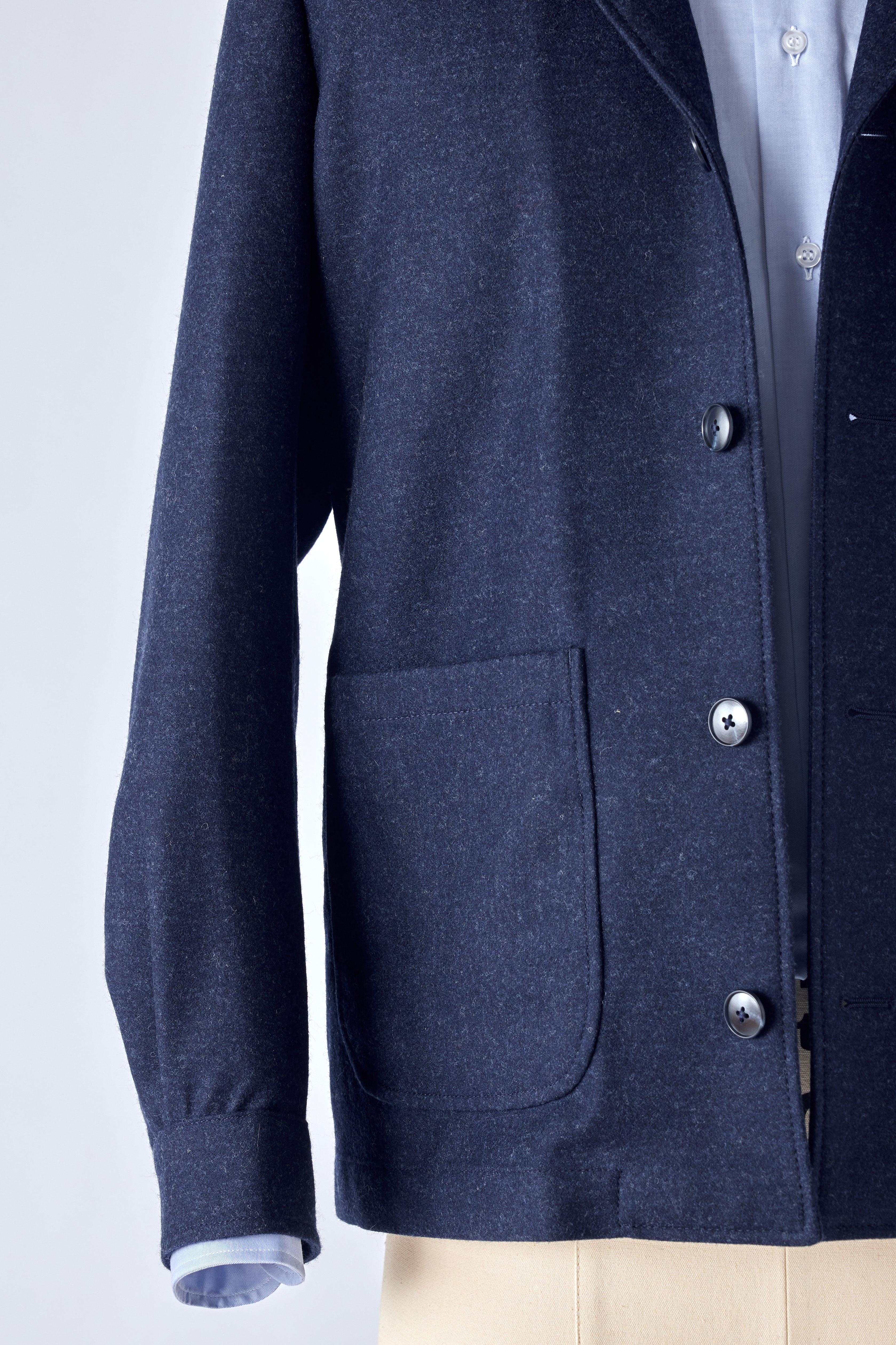 The Navy Flannel Work Jacket - Shepherd’s