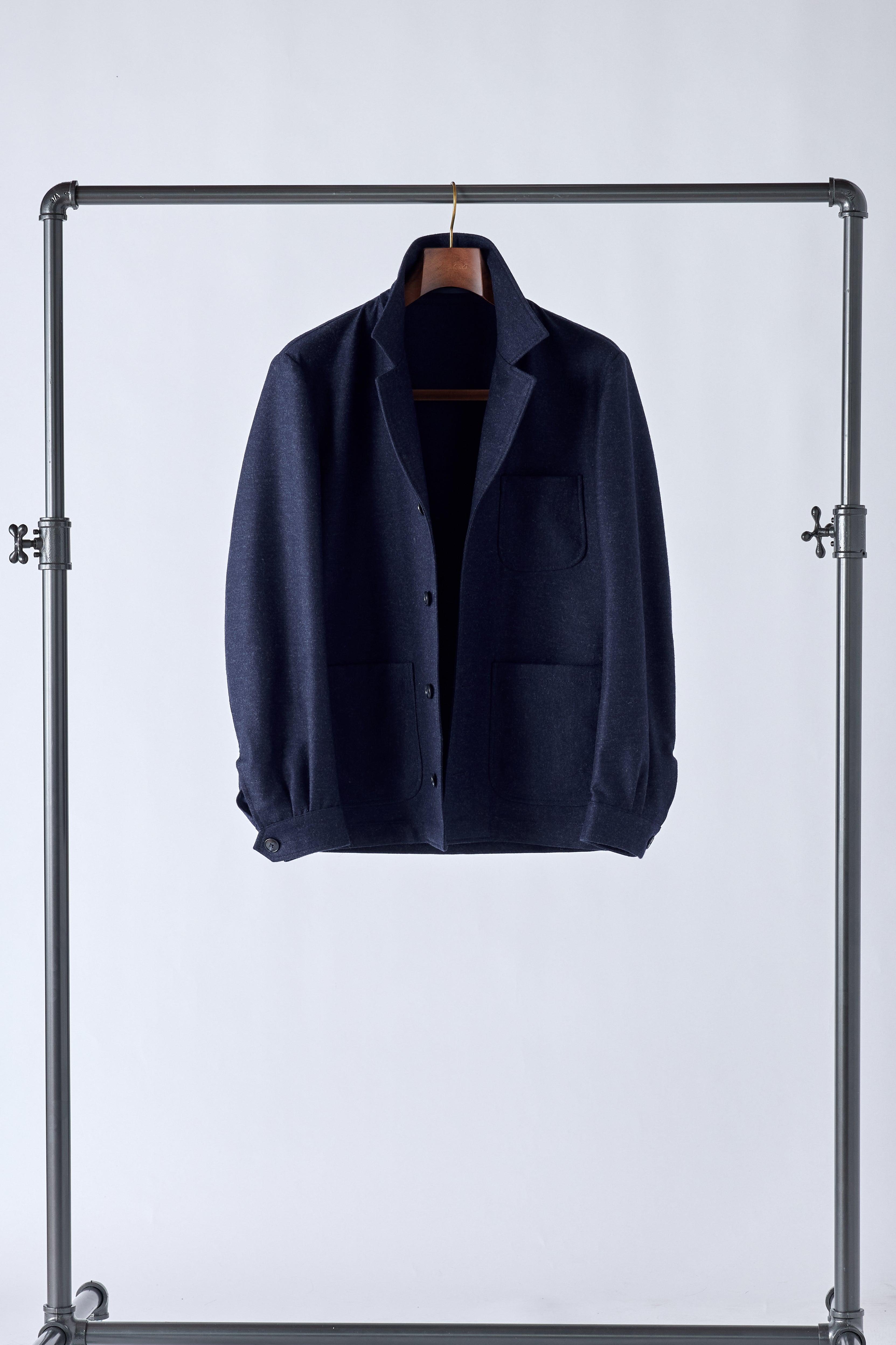 The Navy Flannel Work Jacket - Shepherd’s