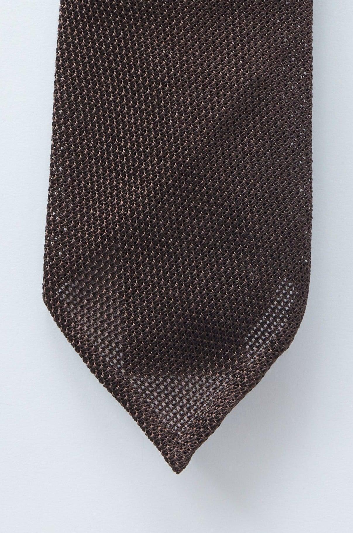 Elk Brown Grenadine Tie - Shepherd’s