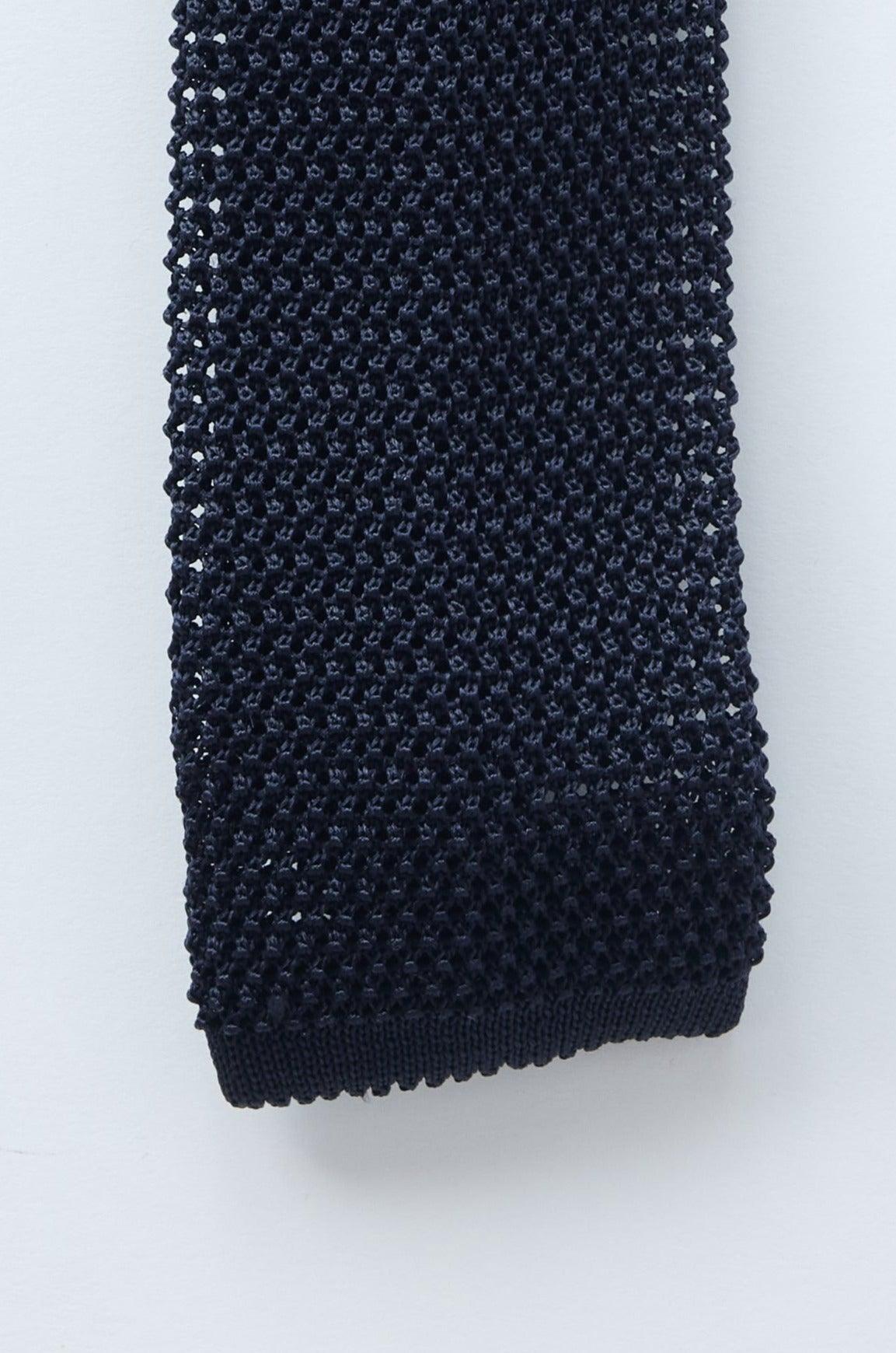Navy Knit Tie - Shepherd’s