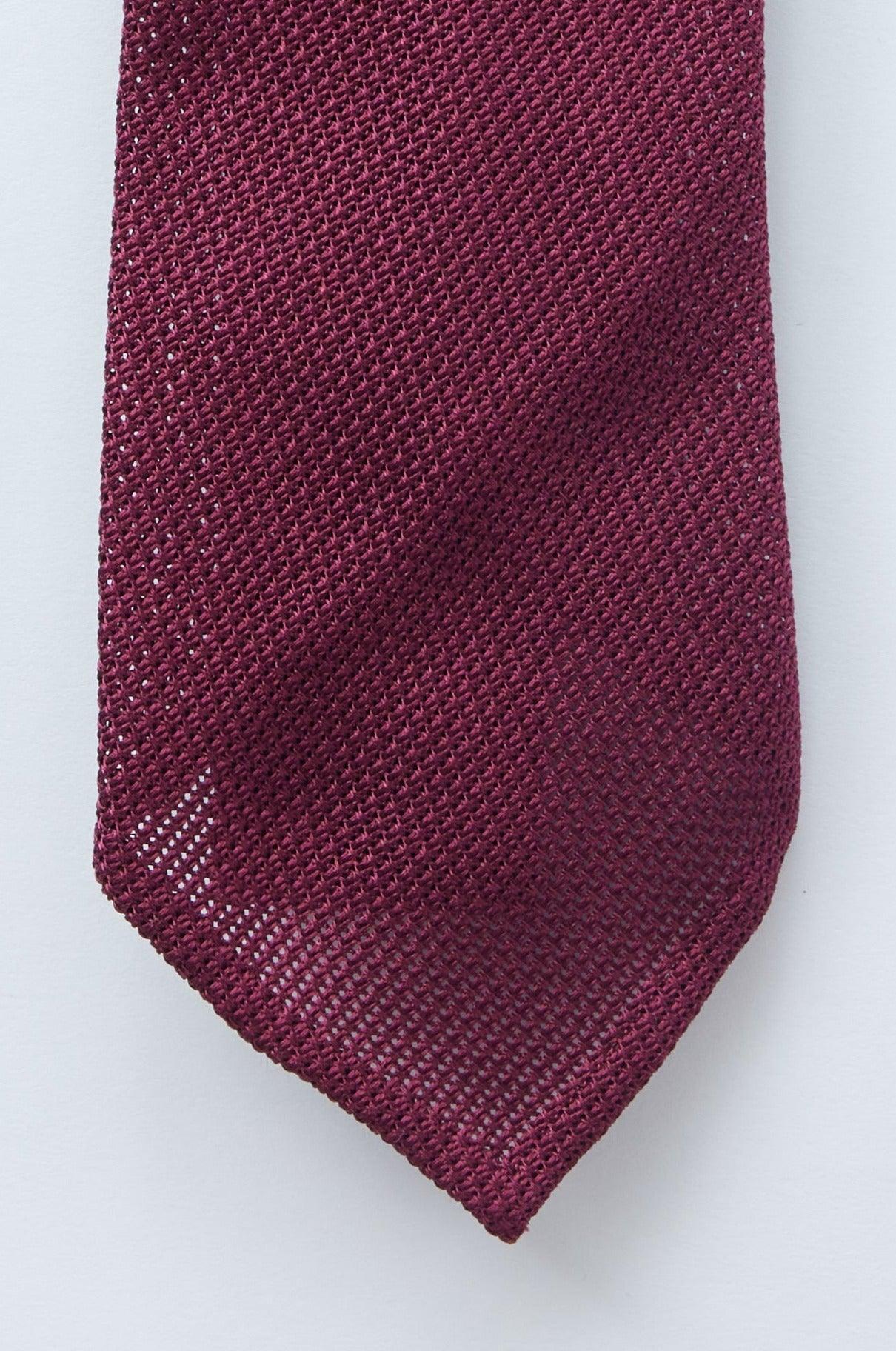 Maroon Grenadine Tie - Shepherd’s