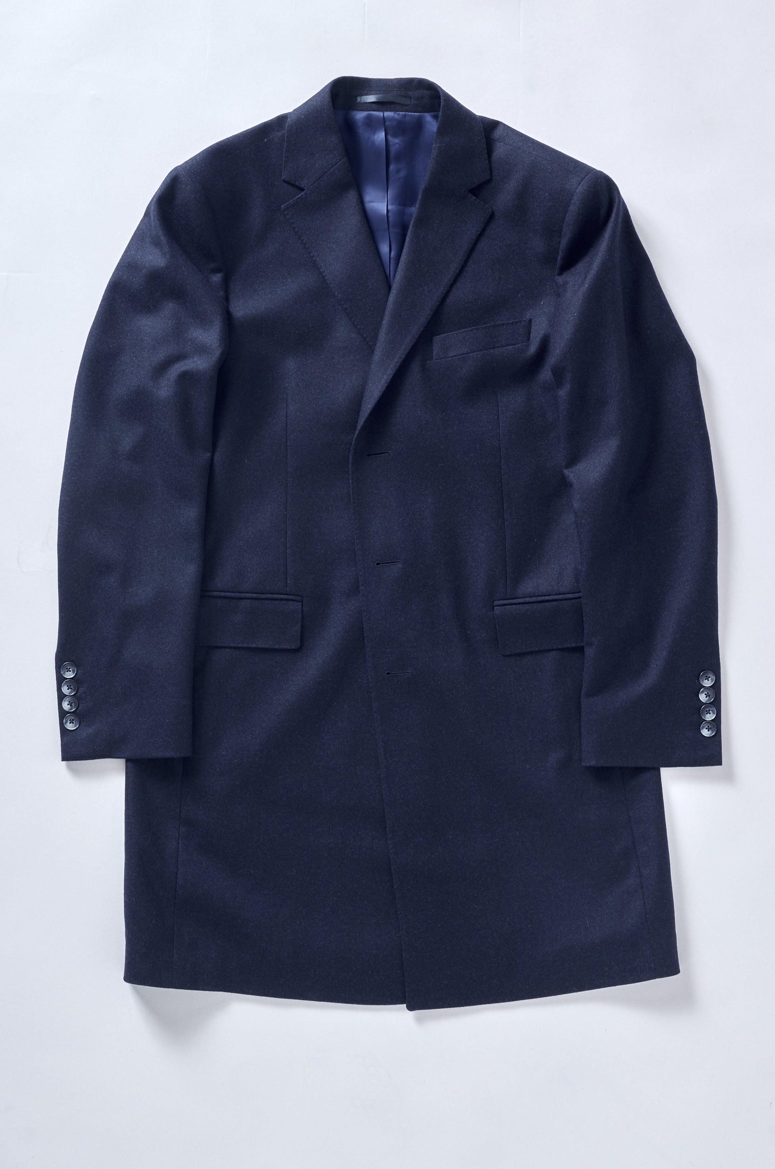 Navy Wool Overcoat - Shepherd’s