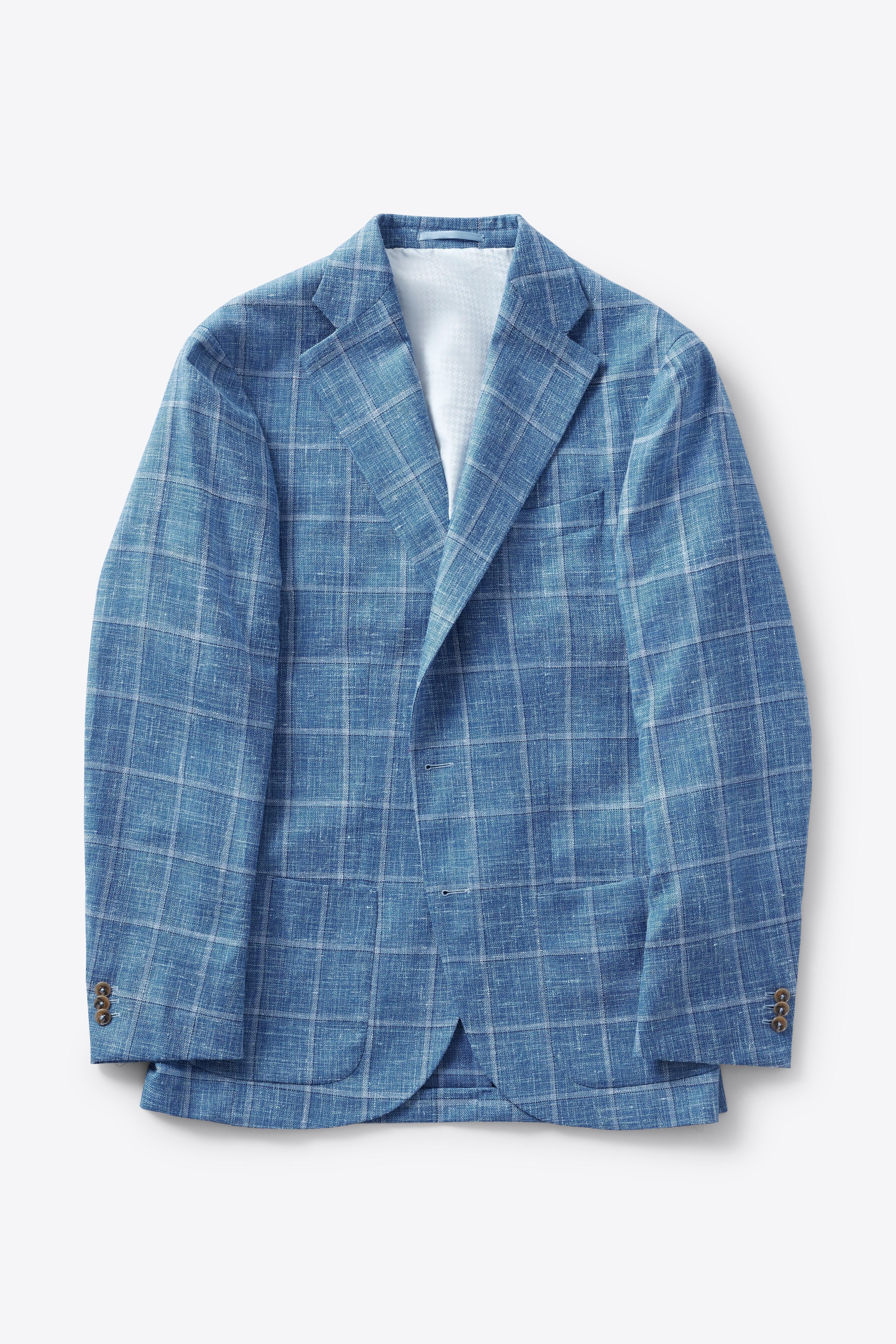 No. 2 Linen Windowpane Jacket | Shepherd's