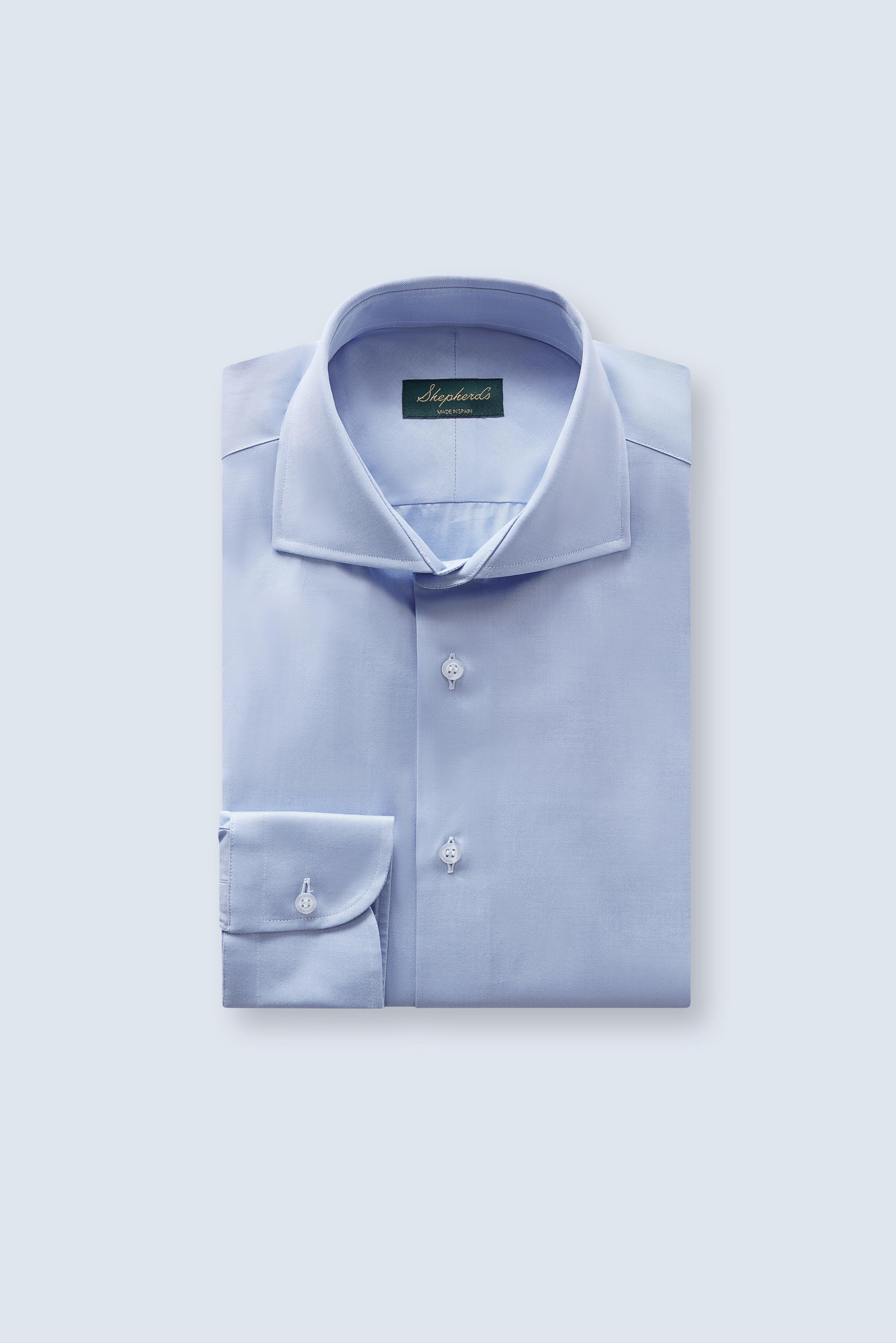 Signature Blue Thomas Mason Poplin Shirt - Shepherd’s