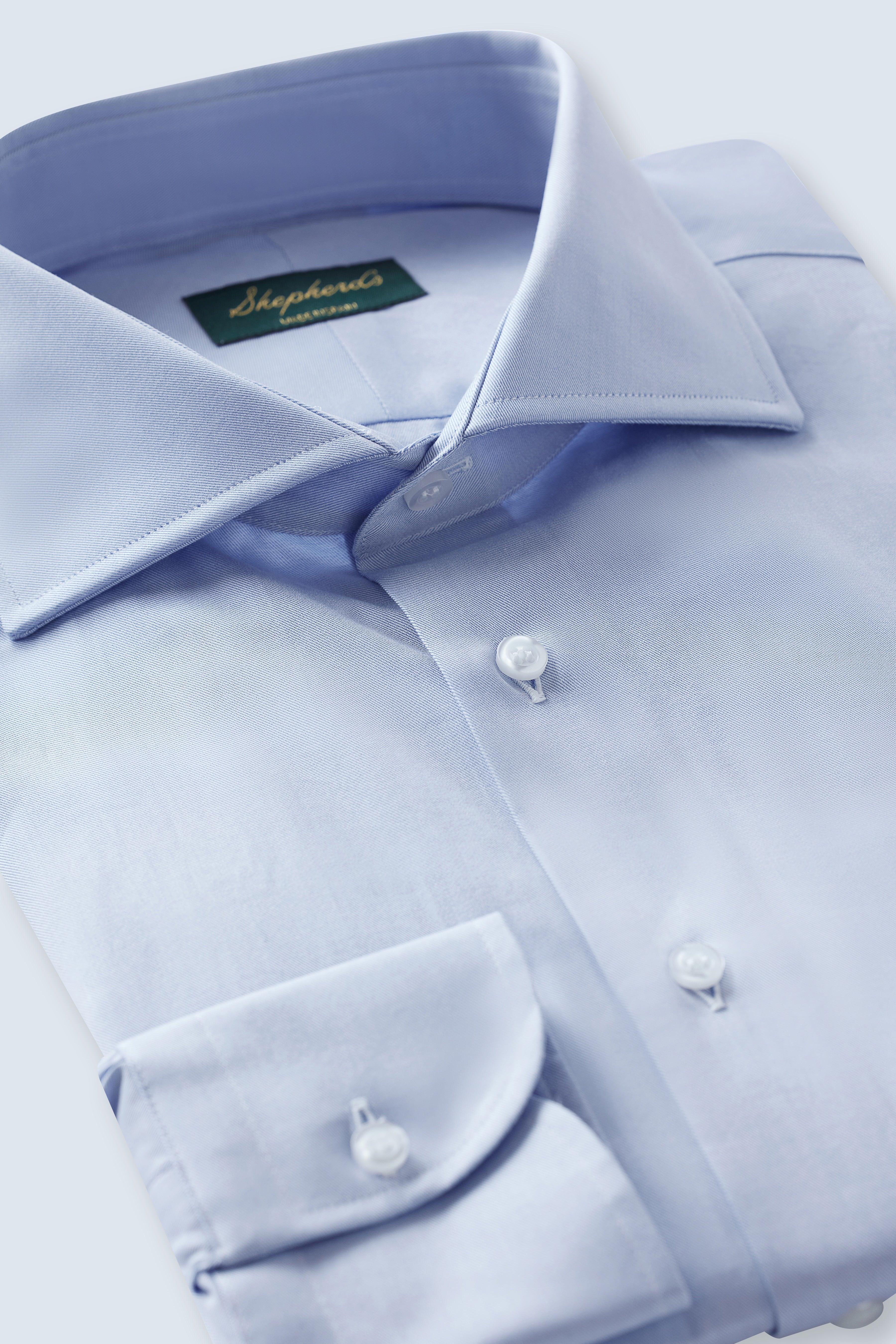 Signature Blue Thomas Mason Poplin Shirt - Shepherd’s