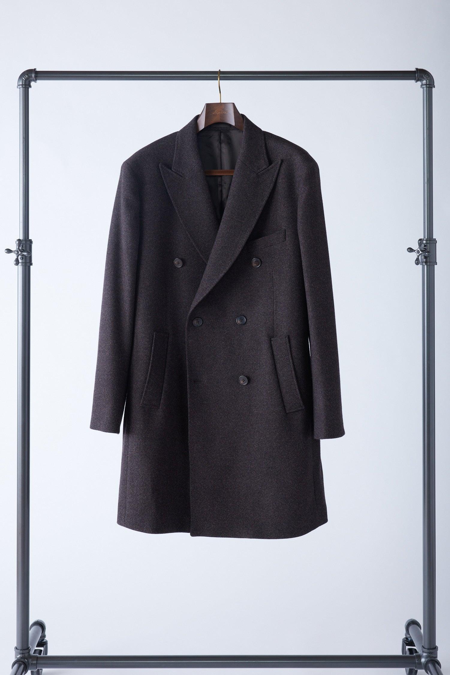 Peak Lapel Double-Breasted Overcoat | Shepherd's