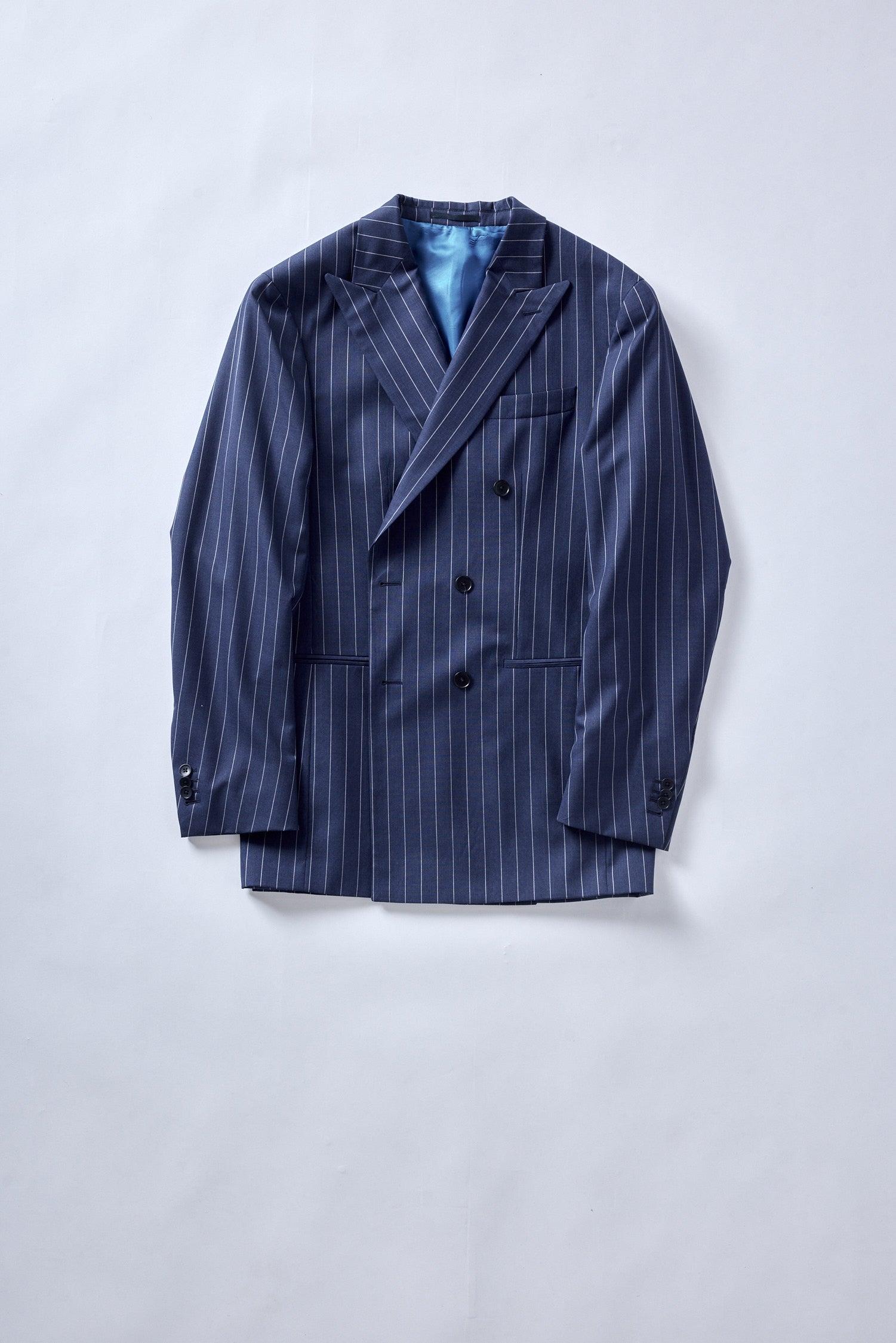 No. 2 Navy Pinstripe Double-Breasted Suit