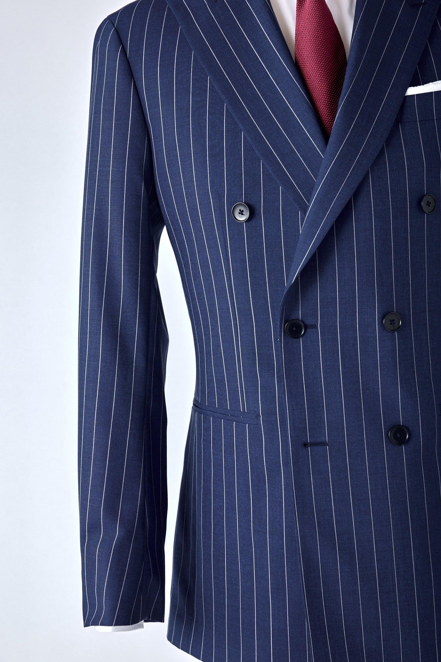 No. 2 Navy Pinstripe Double-Breasted Suit - Shepherd’s