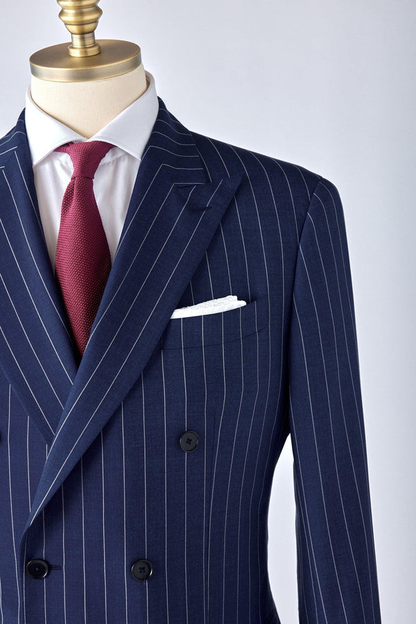 No. 2 Navy Pinstripe Double-Breasted Suit