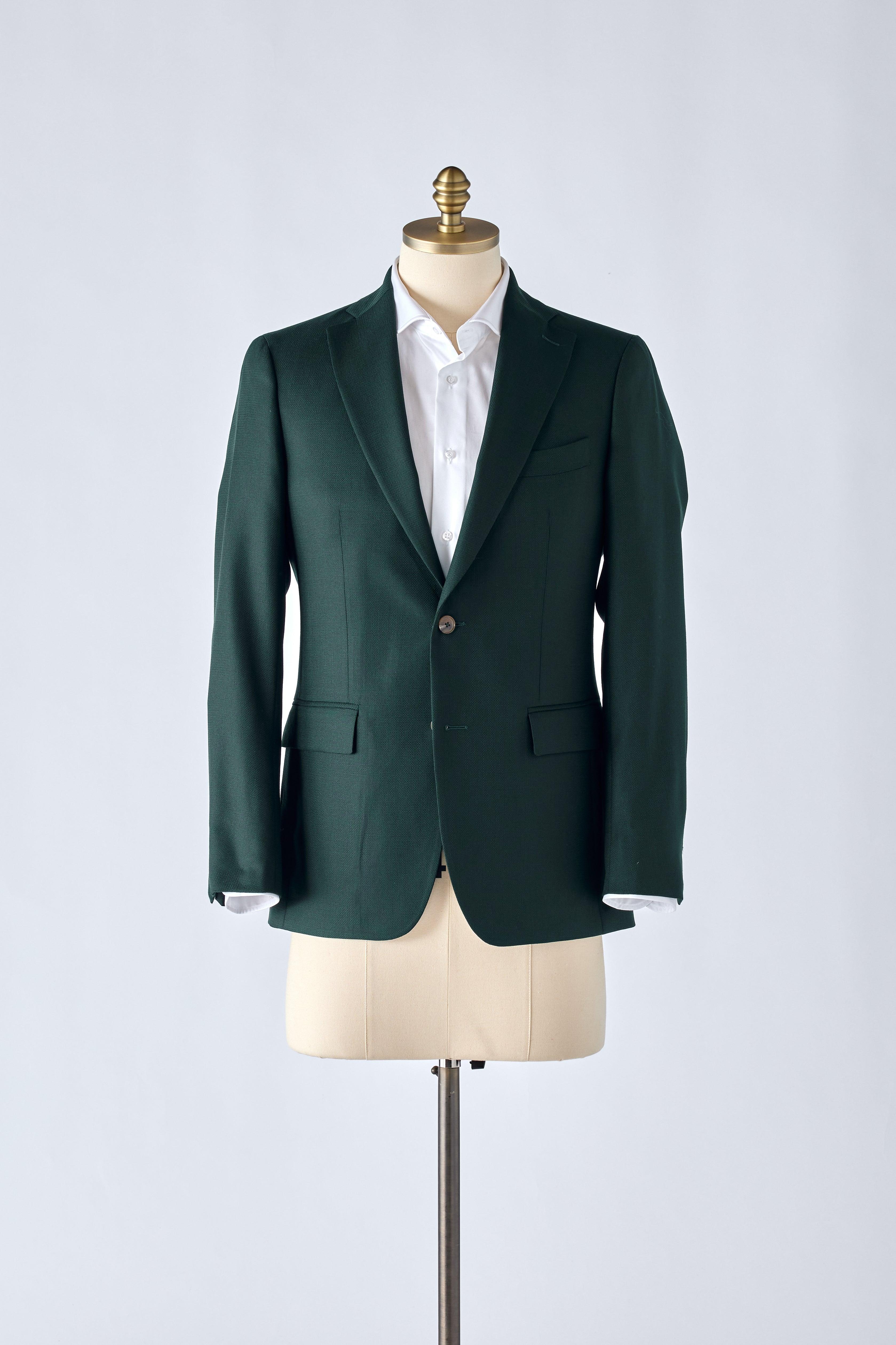 No. 1 Dark Green Hopsack Jacket - Shepherd’s
