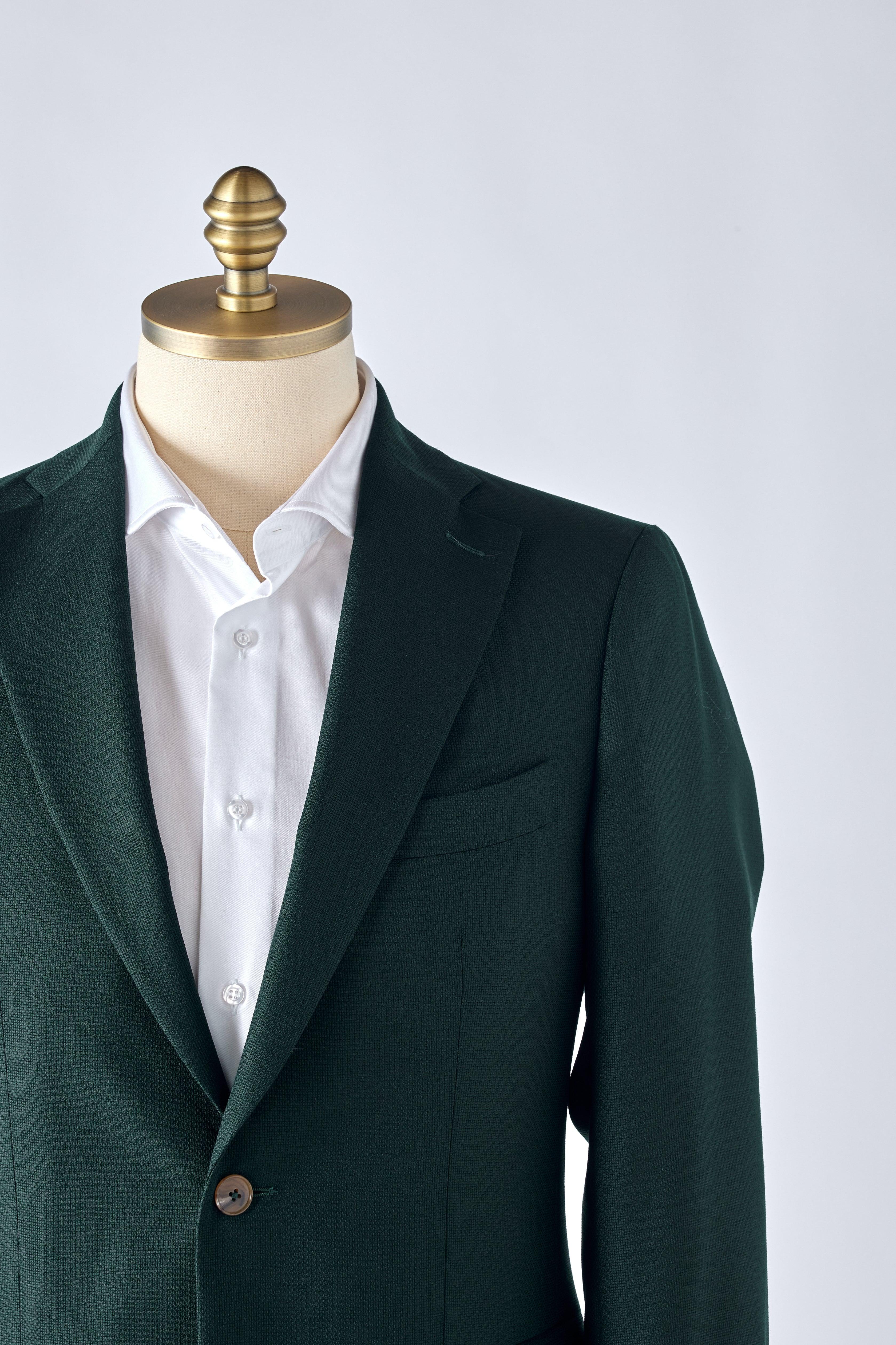 No. 1 Dark Green Hopsack Jacket - Shepherd’s