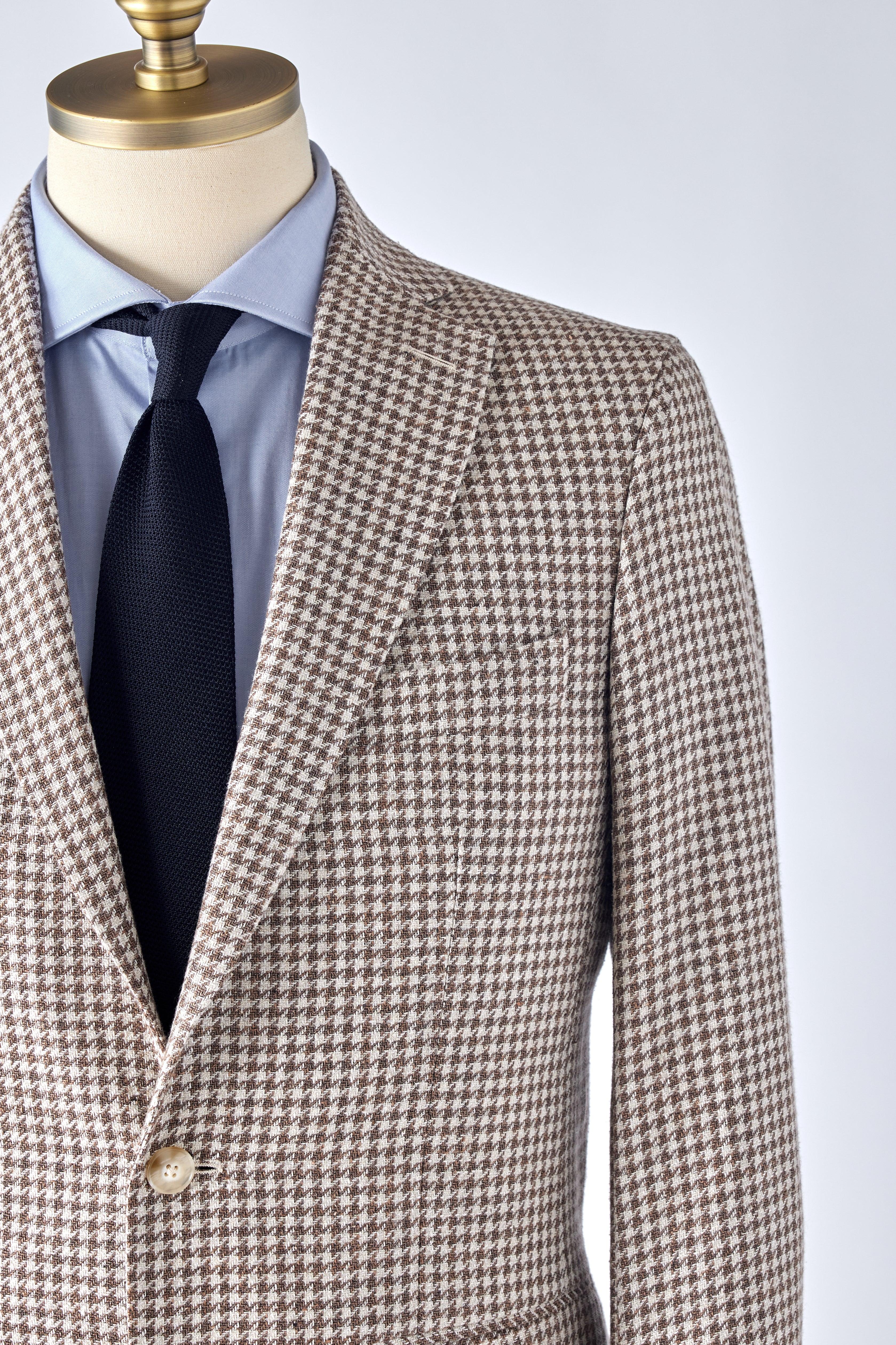 No. 2 Brown and Cream Houndstooth Jacket - Shepherd’s