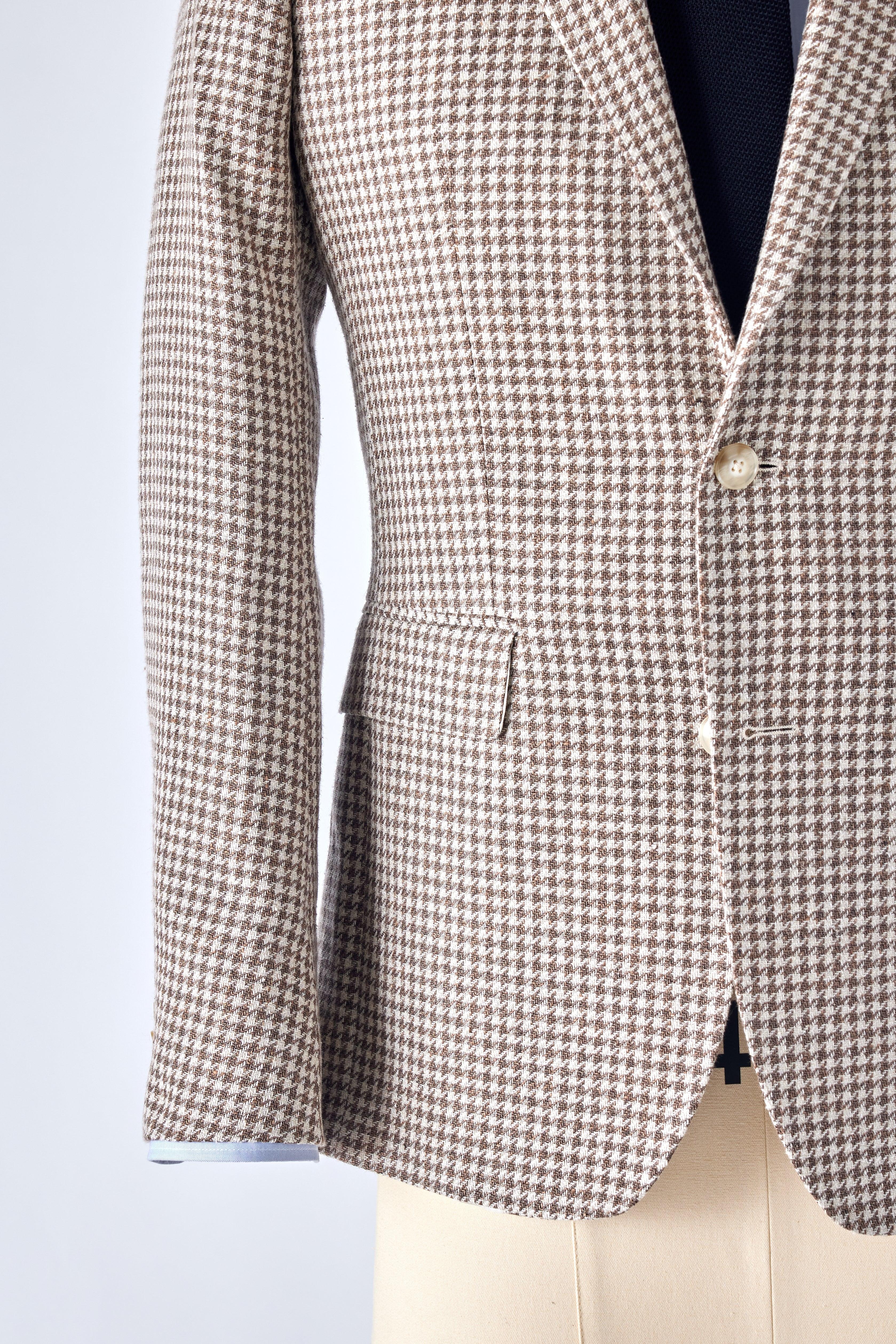 No. 2 Brown and Cream Houndstooth Jacket - Shepherd’s