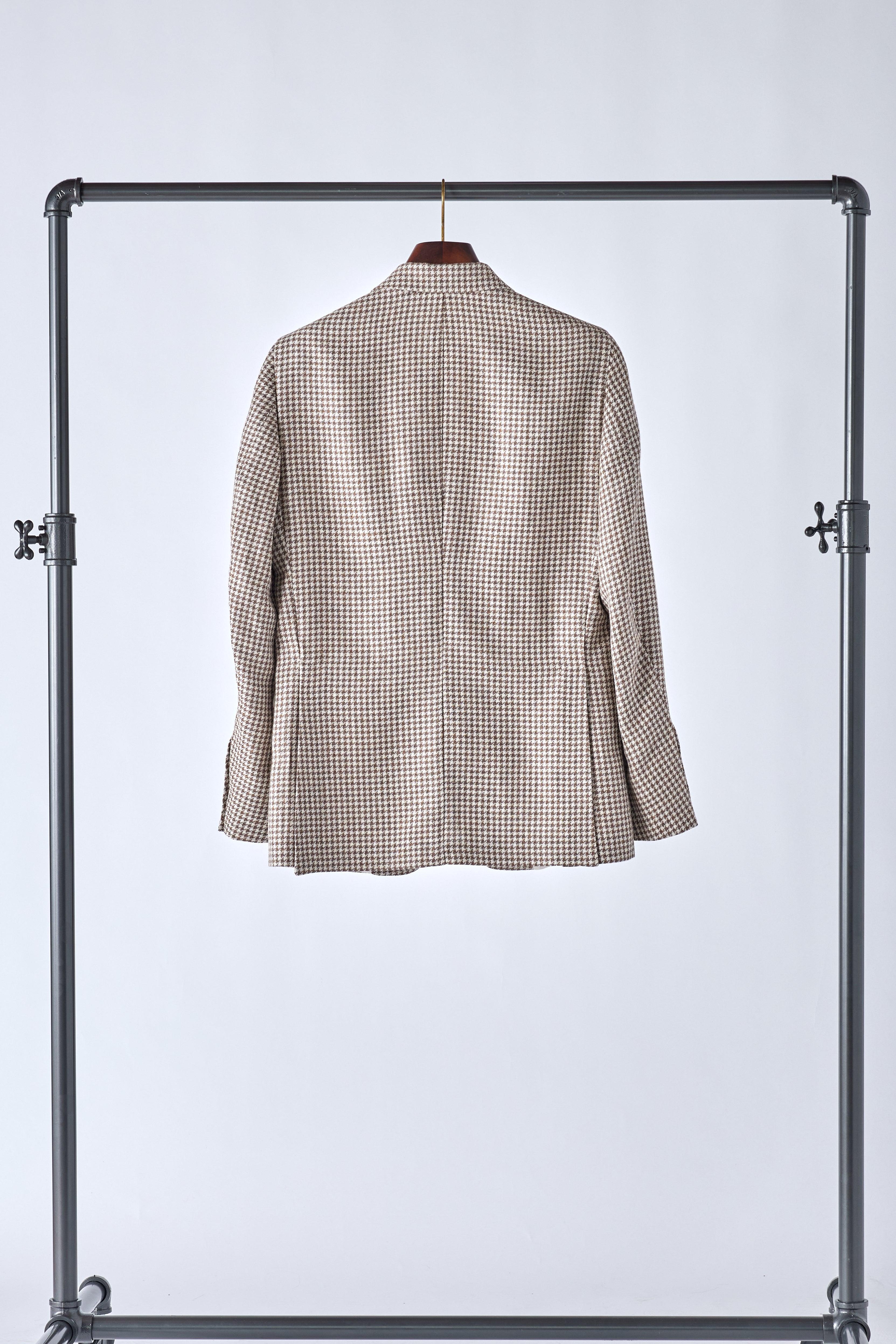 No. 2 Brown and Cream Houndstooth Jacket - Shepherd’s