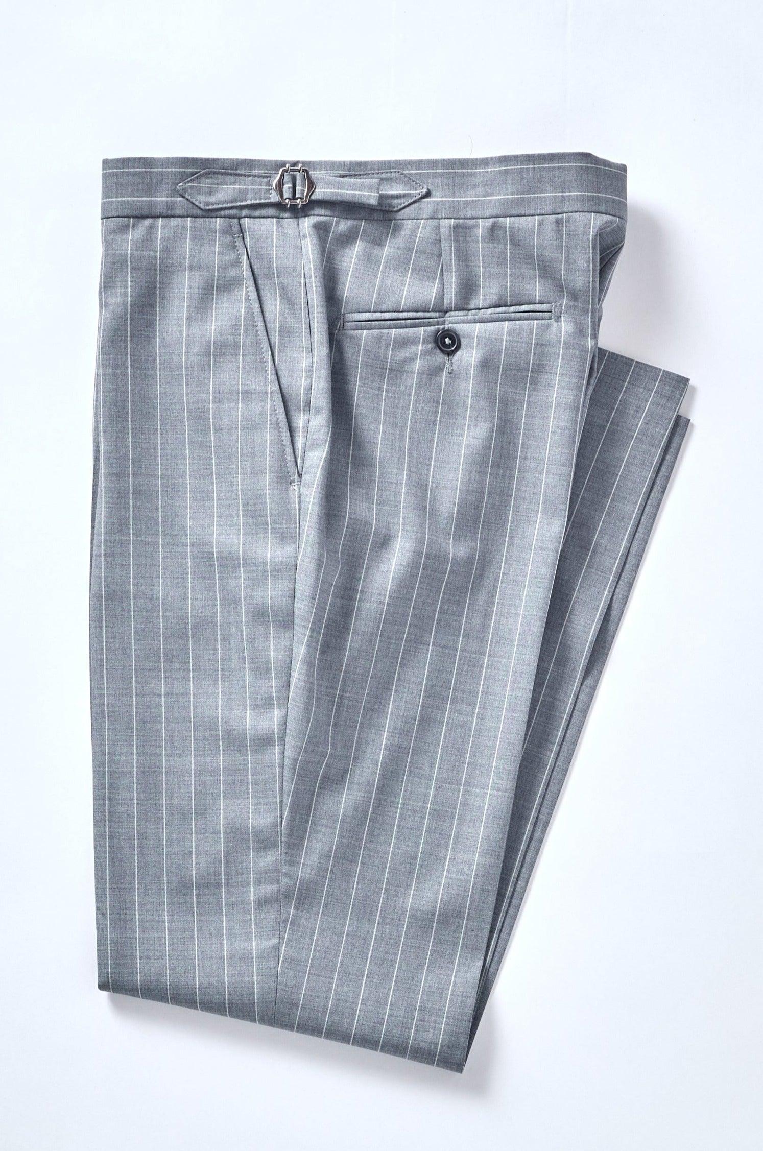 No. 2 Gray Pinstripe Suit