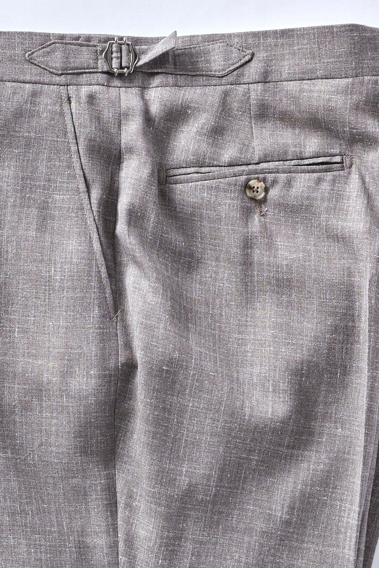 Signature Mid-Brown Linen Trousers - Shepherd’s