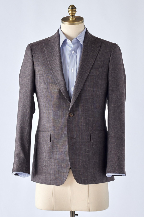 Rust Windowpane Check Jacket