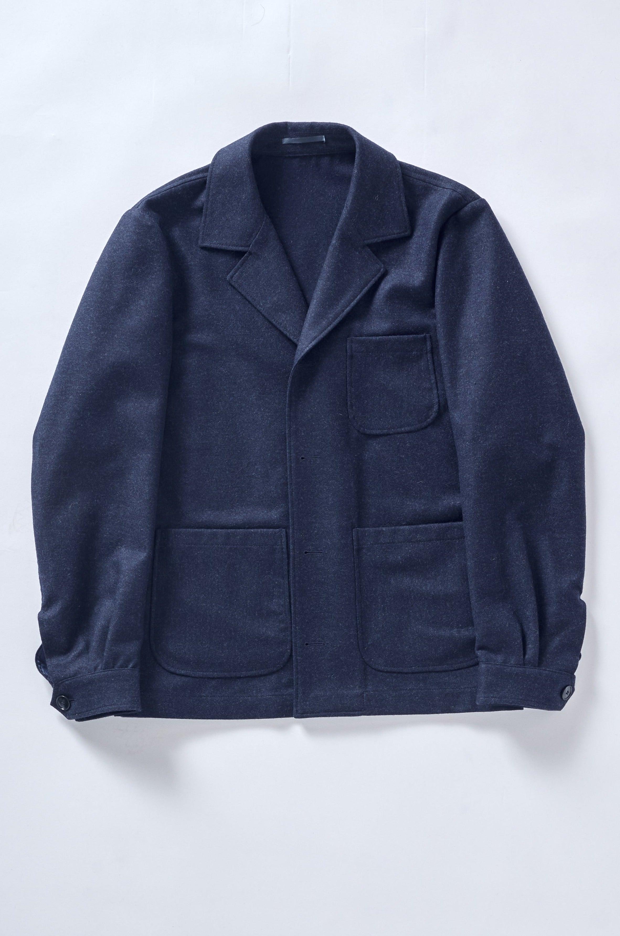 The Navy Flannel Work Jacket - Shepherd’s